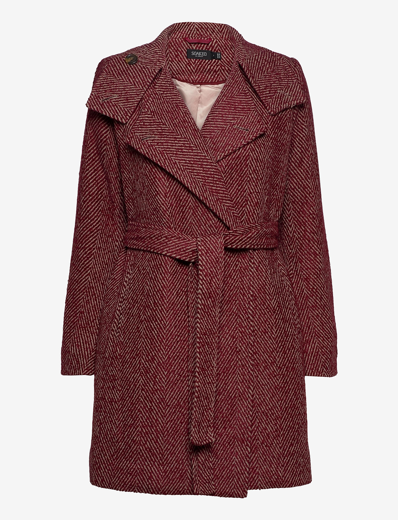 Soaked in Luxury - SLMerlea Coat - syrah heringbone - 0
