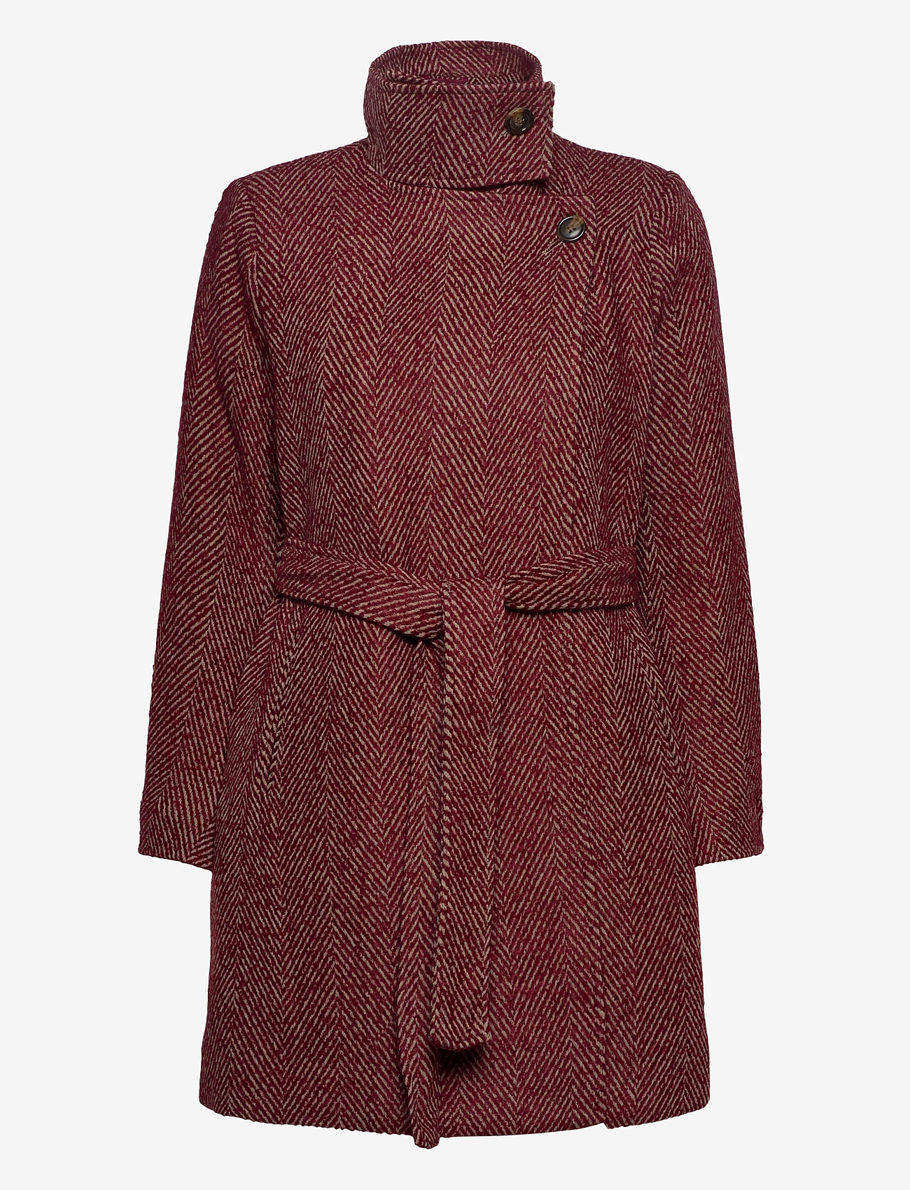 Soaked in Luxury - SLMerlea Coat - syrah heringbone - 1