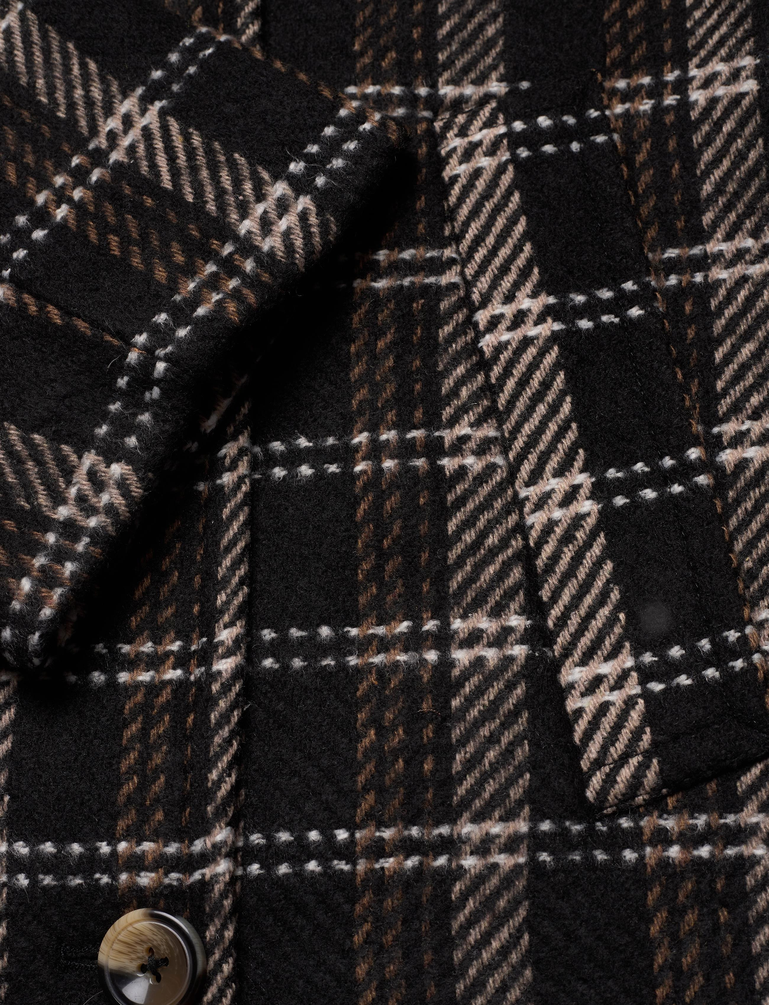 Soaked in Luxury - SLCheekie Coat - semolina check - 3