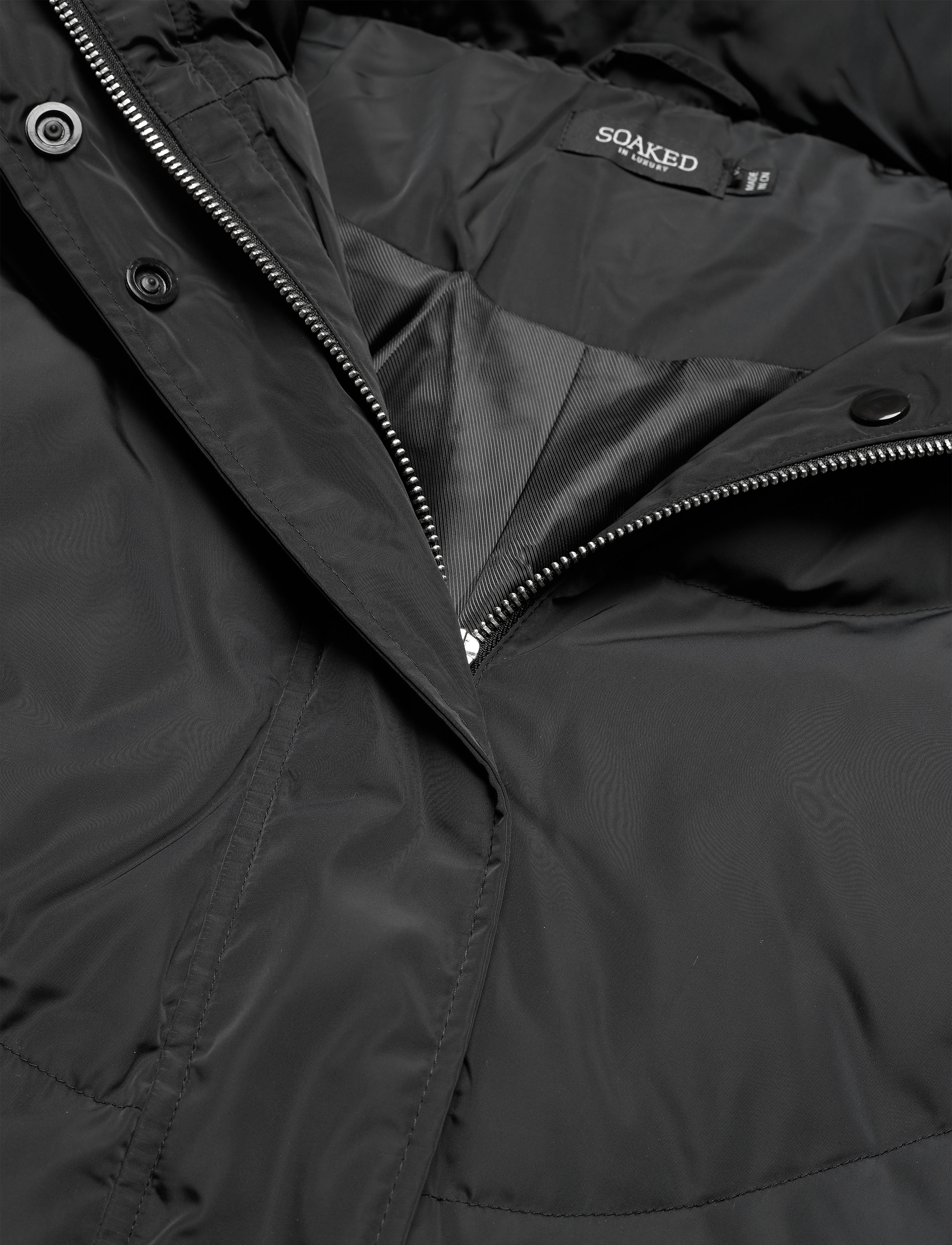 Soaked in Luxury - SLMala Hoodie Coat - black - 5