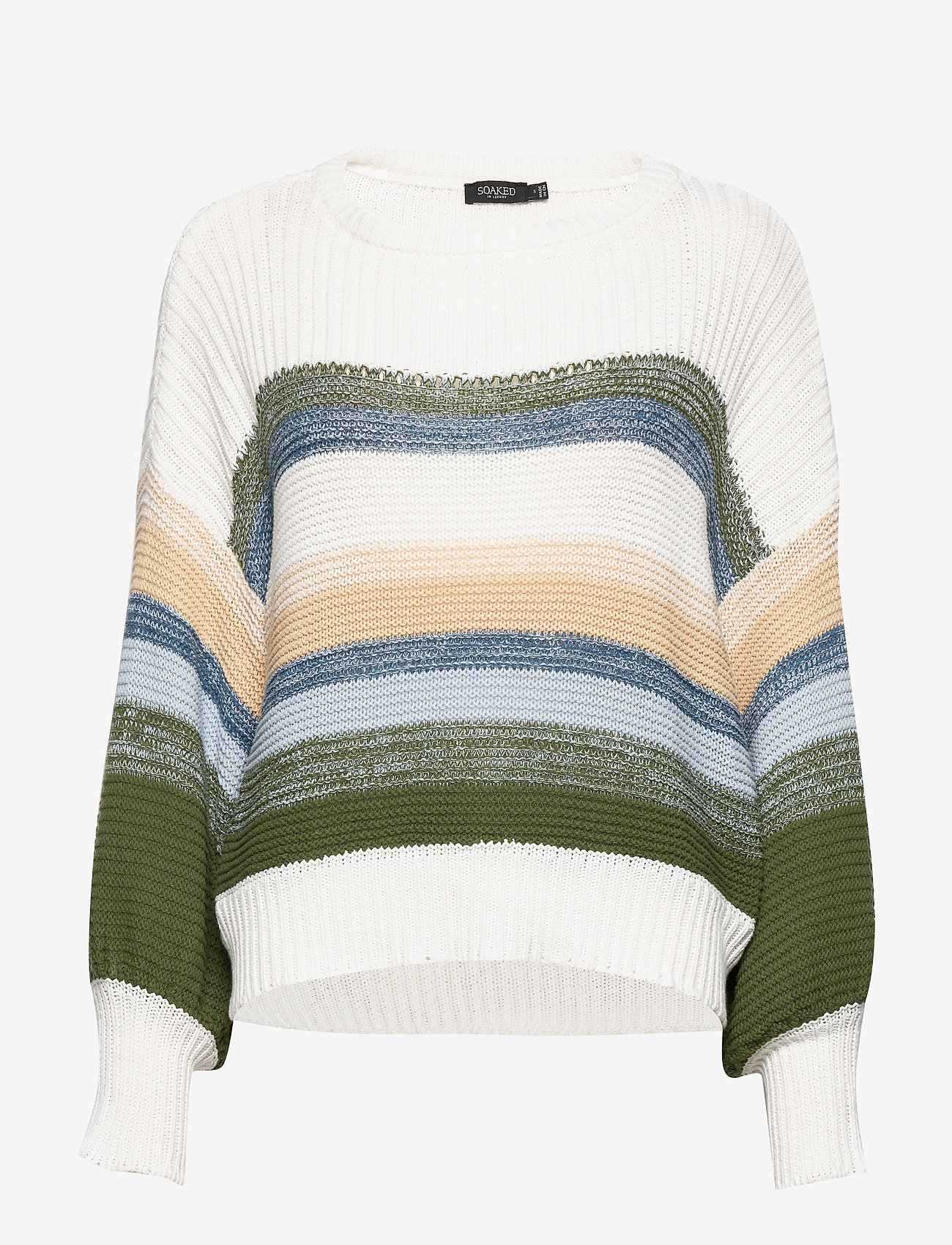 Soaked in Luxury - SLPanna Pullover LS - whisper white stripe - 0