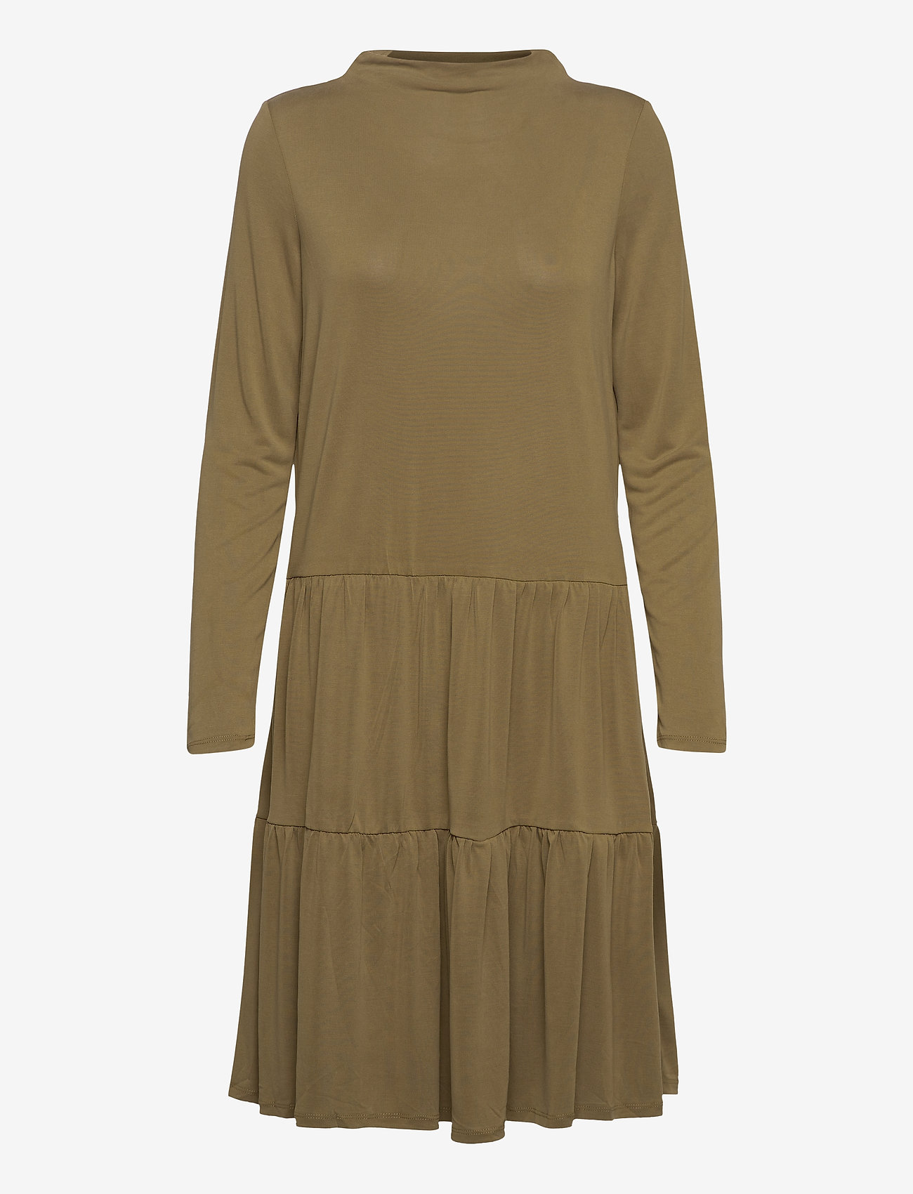 Soaked in Luxury - SLColissa Dress - midi kjoler - military olive - 0