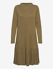 Soaked in Luxury - SLColissa Dress - midi kjoler - military olive - 0