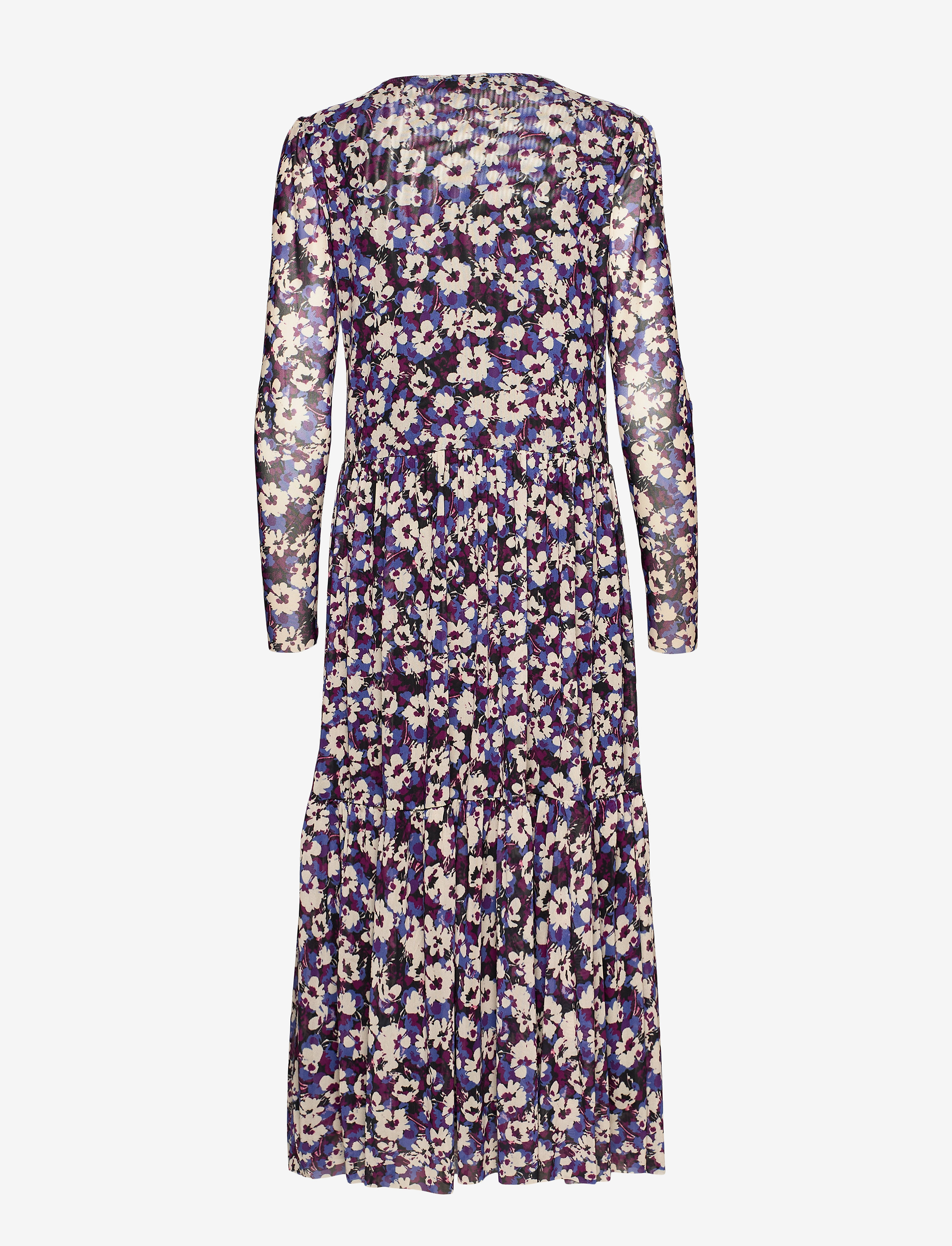 Soaked in Luxury - SLPaprika Dress LS - dazzling blue flower - 2
