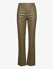 Soaked in Luxury - SLKaylee Straight Pants - spodnie skórzane - beech - 1