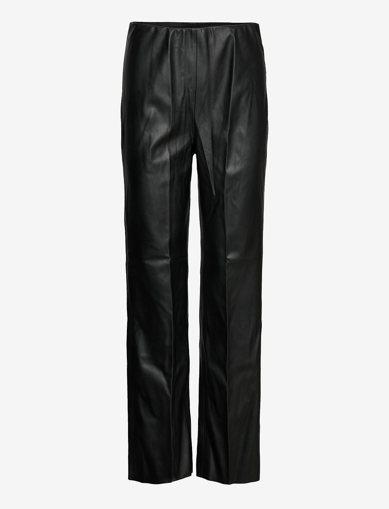 Soaked in Luxury - SLKaylee Straight Pants - leather trousers - black - 1