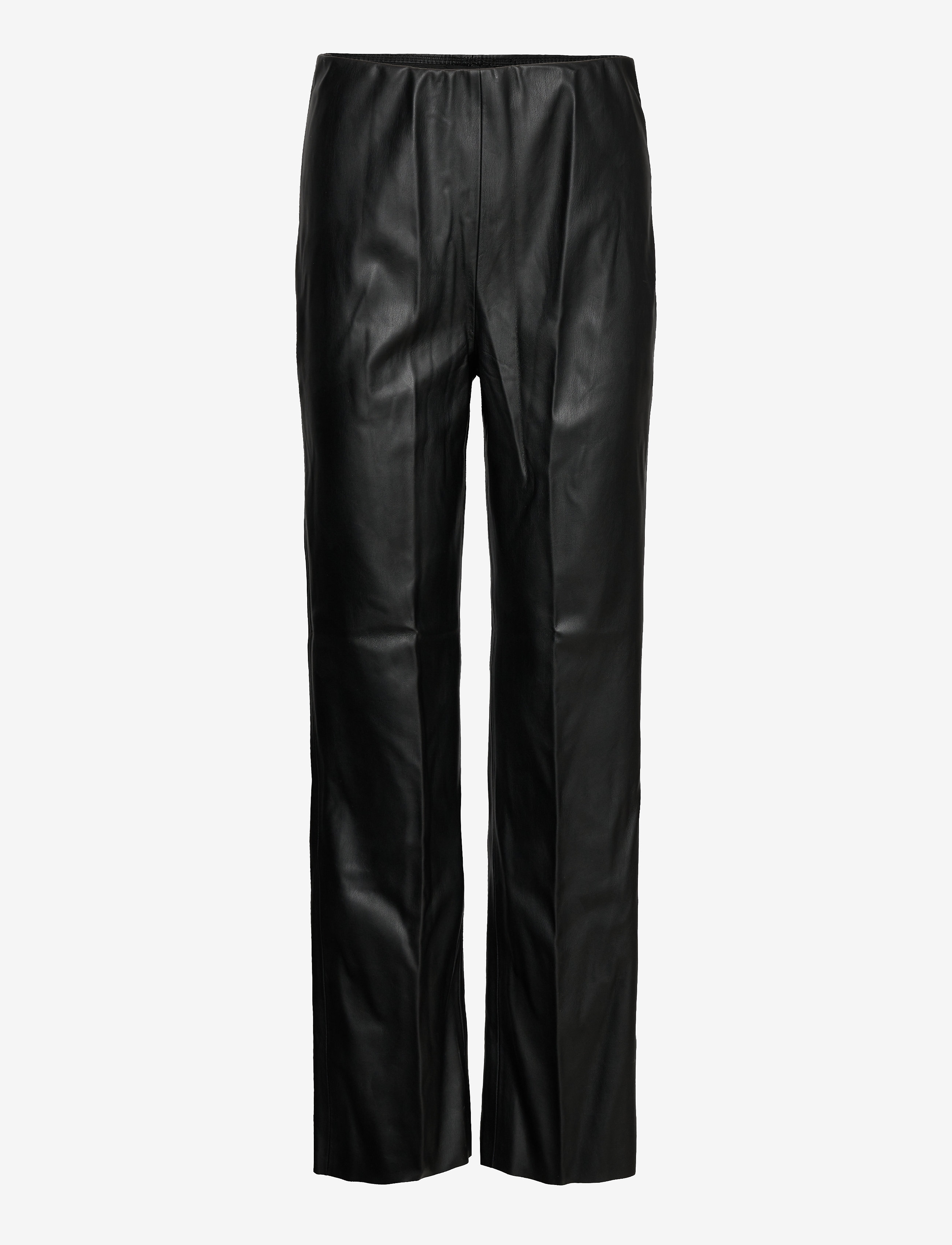 Soaked - SLKaylee Straight Pants - nahkpüksid - black - 1