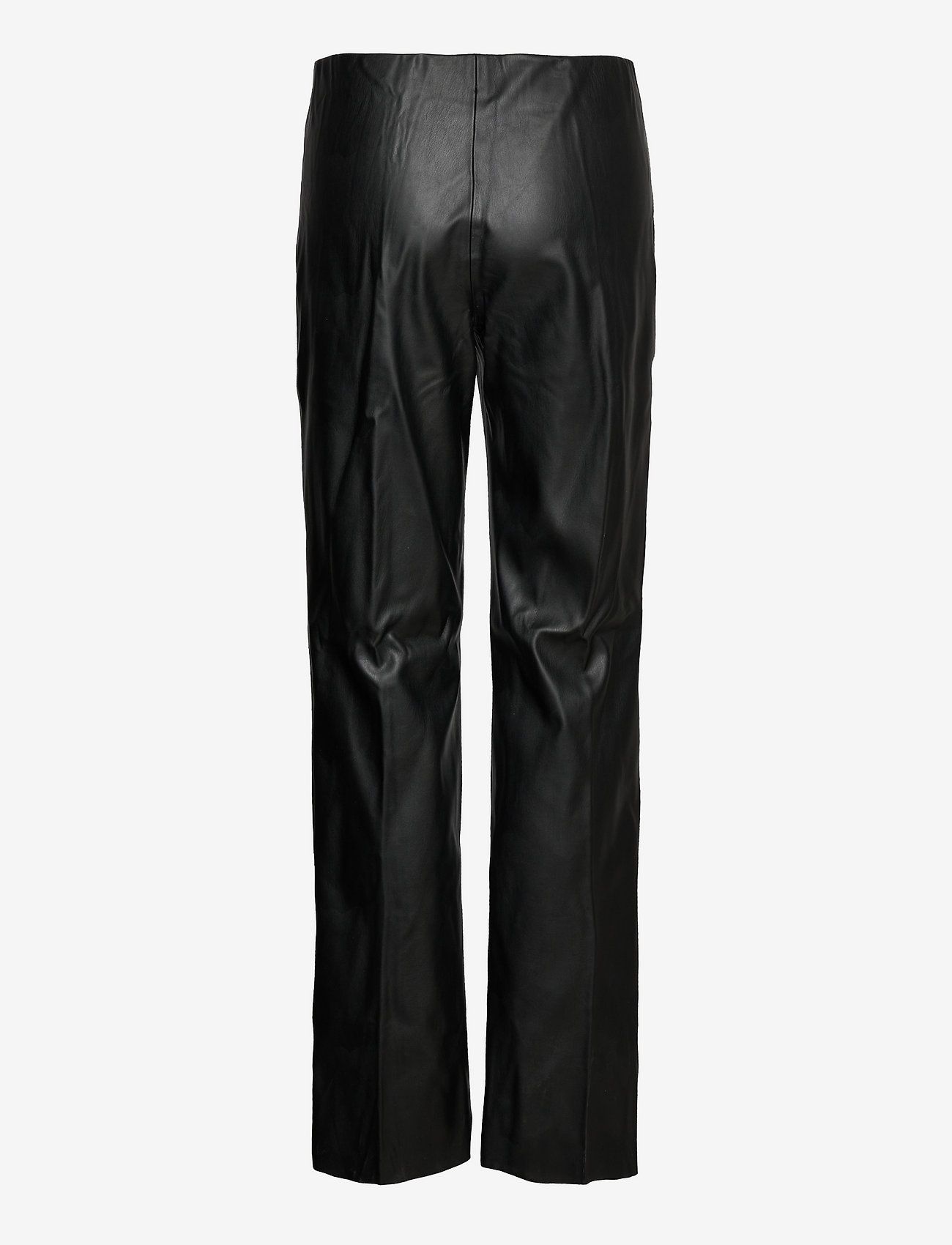 Soaked in Luxury - SLKaylee Straight Pants - leather trousers - black - 2