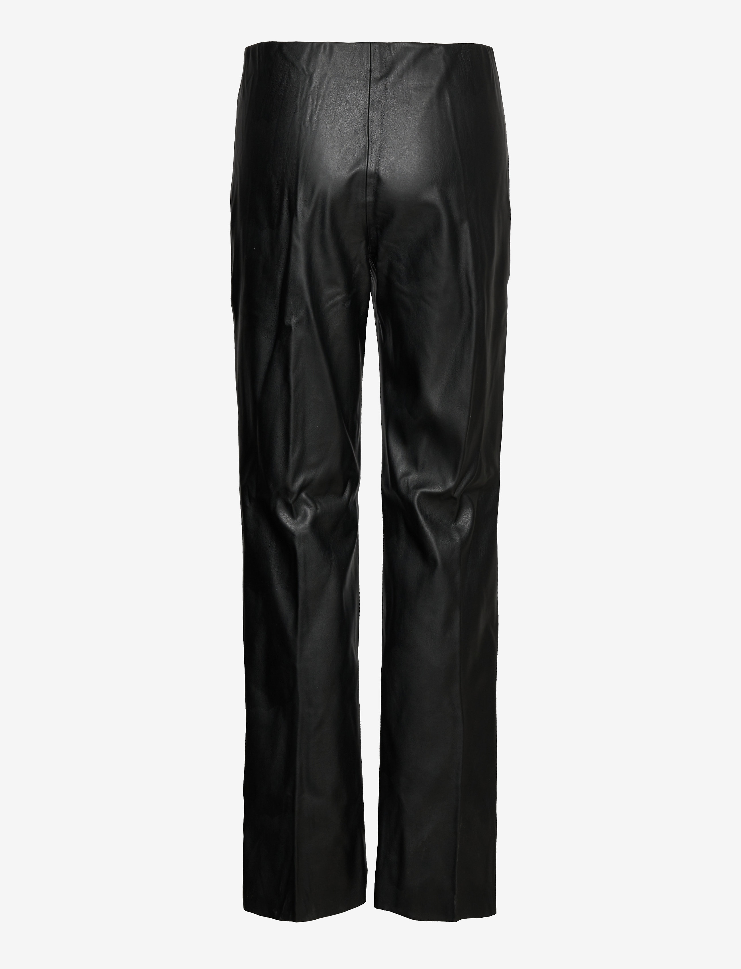 Soaked - SLKaylee Straight Pants - nahkpüksid - black - 2