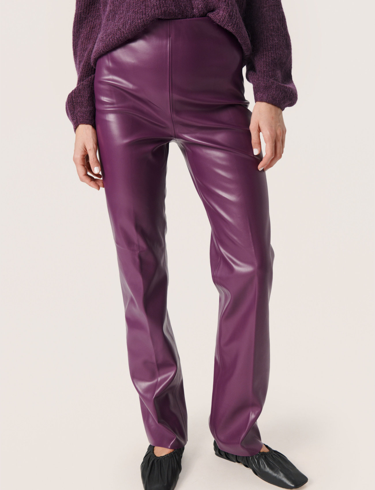 Soaked in Luxury - SLKaylee Straight Pants - festmode zu outlet-preisen - hortensia - 1