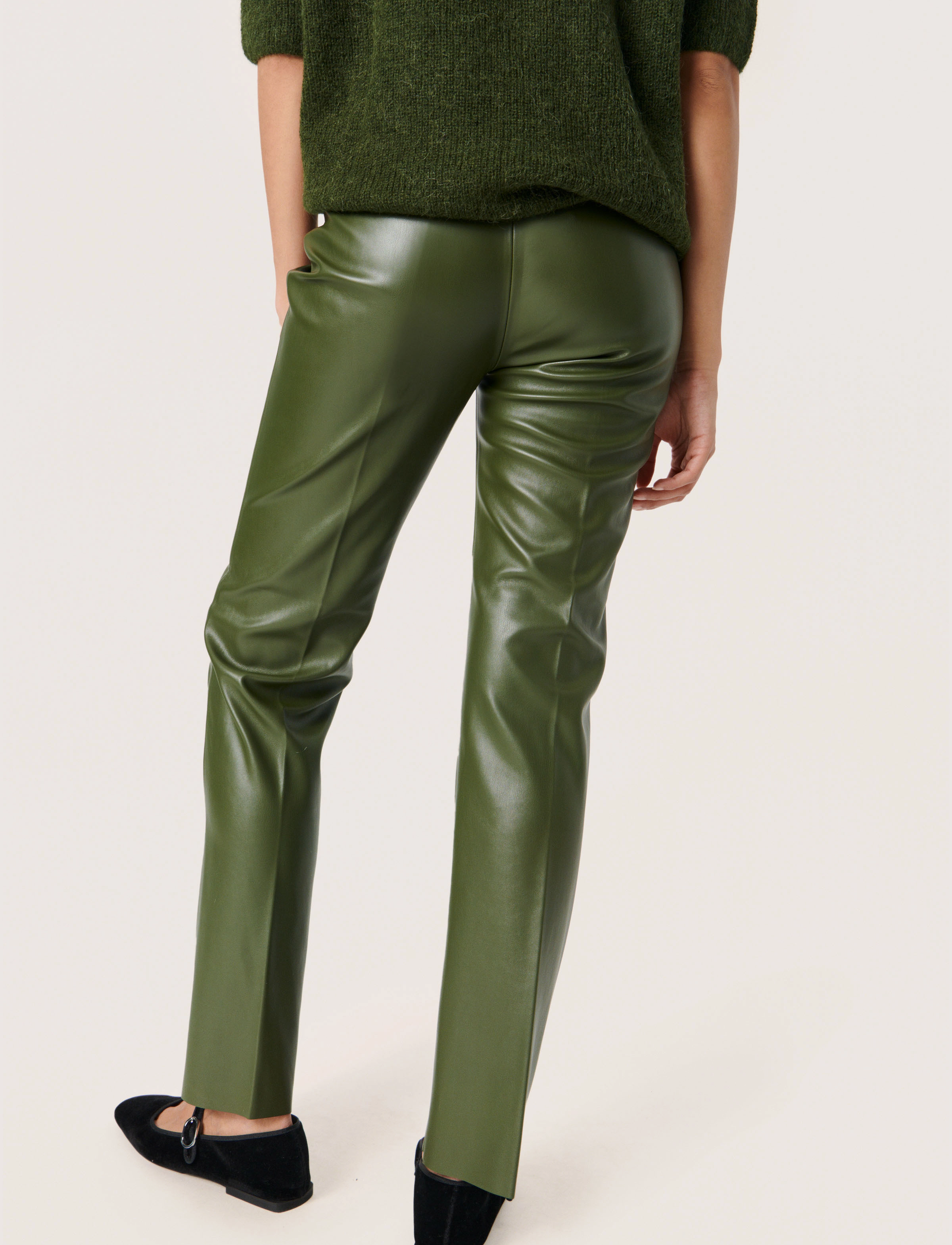 Soaked - SLKaylee Straight Pants - festtøj til outletpriser - kombu green - 4