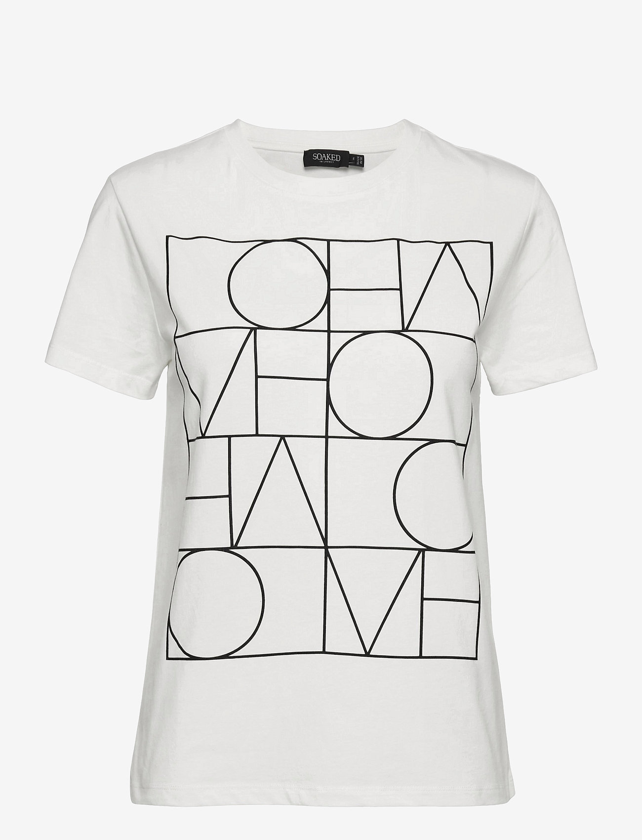 Soaked in Luxury - SLAnneke T-shirt SS - broken white - 0