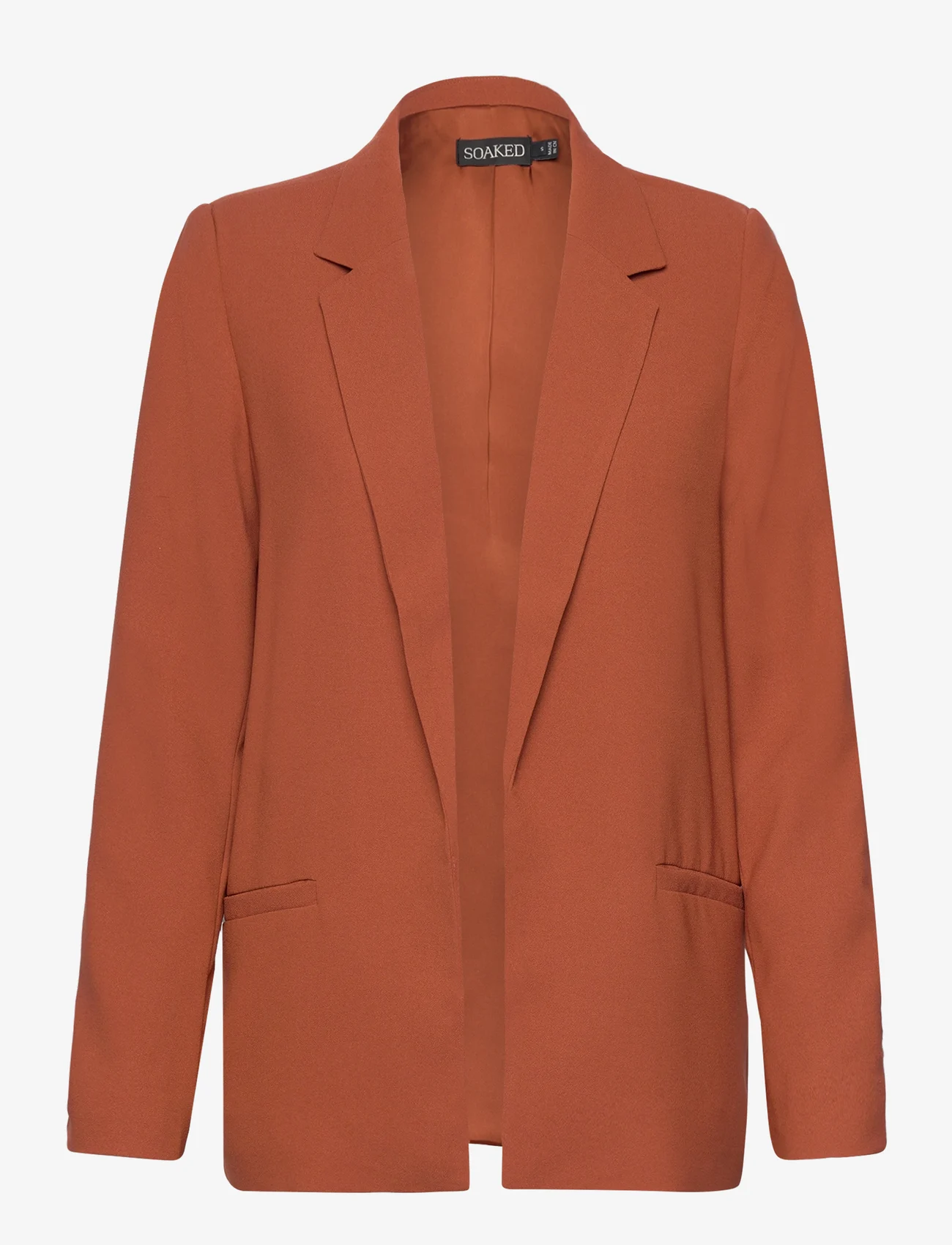 Soaked in Luxury - SLShirley Blazer LS - party wear at outlet prices - auburn - 0
