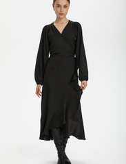 Soaked in Luxury - SLKarven Dress LS - midiklänningar - black - 3