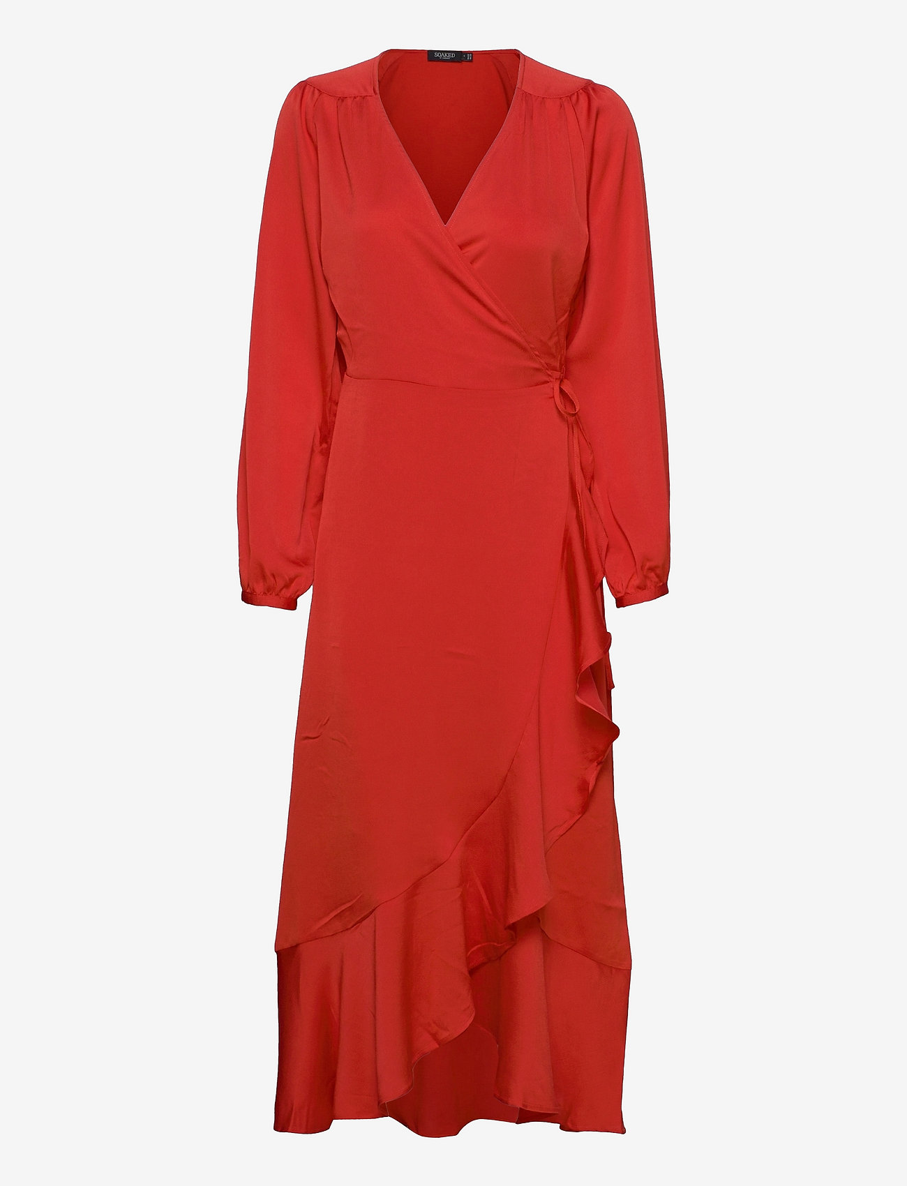 Soaked in Luxury - SLKarven Dress LS - midiklänningar - valiant poppy - 0