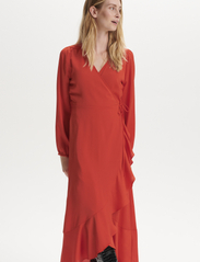 Soaked in Luxury - SLKarven Dress LS - midi garuma kleitas - valiant poppy - 3