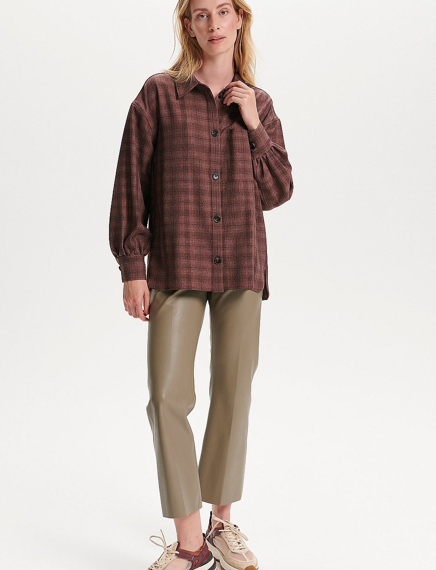 Soaked - SLNalea Overshirt - overshirts - brown suiting check - 3