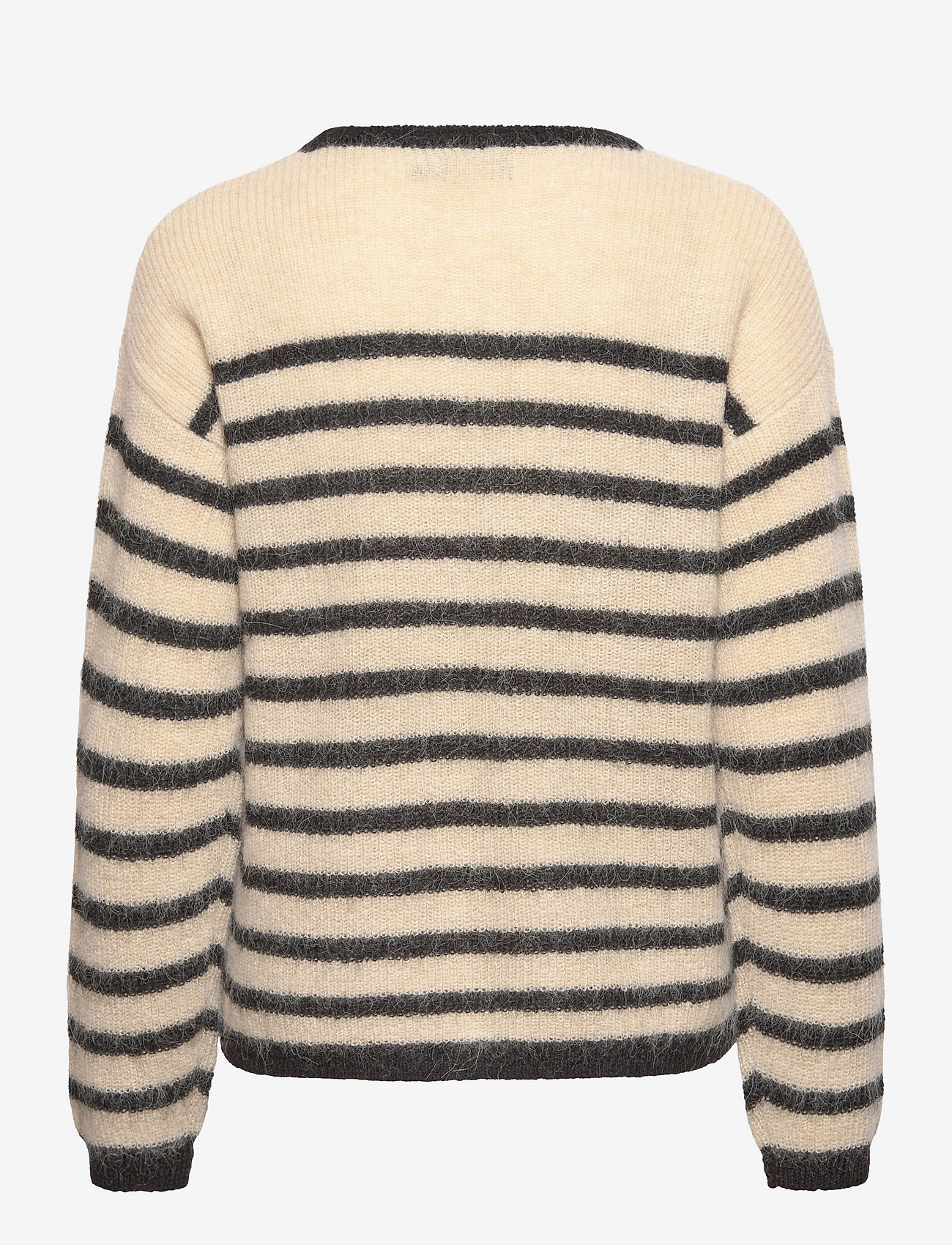 Soaked in Luxury - SLTuesday Stripe Jumper LS - bone white and black stripe - 1