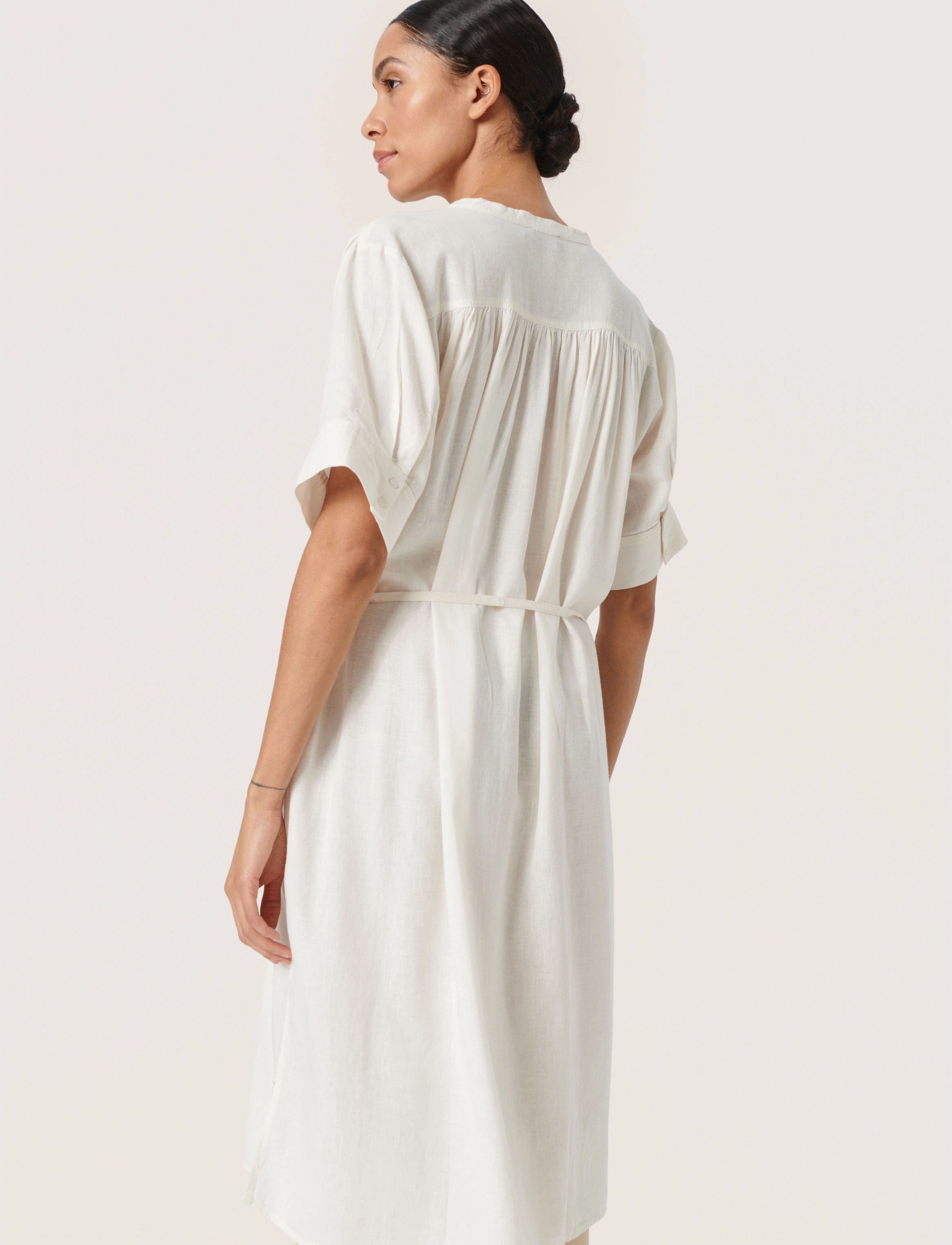 Soaked in Luxury - SLRosaline Shirt Dress - whisper white - 4