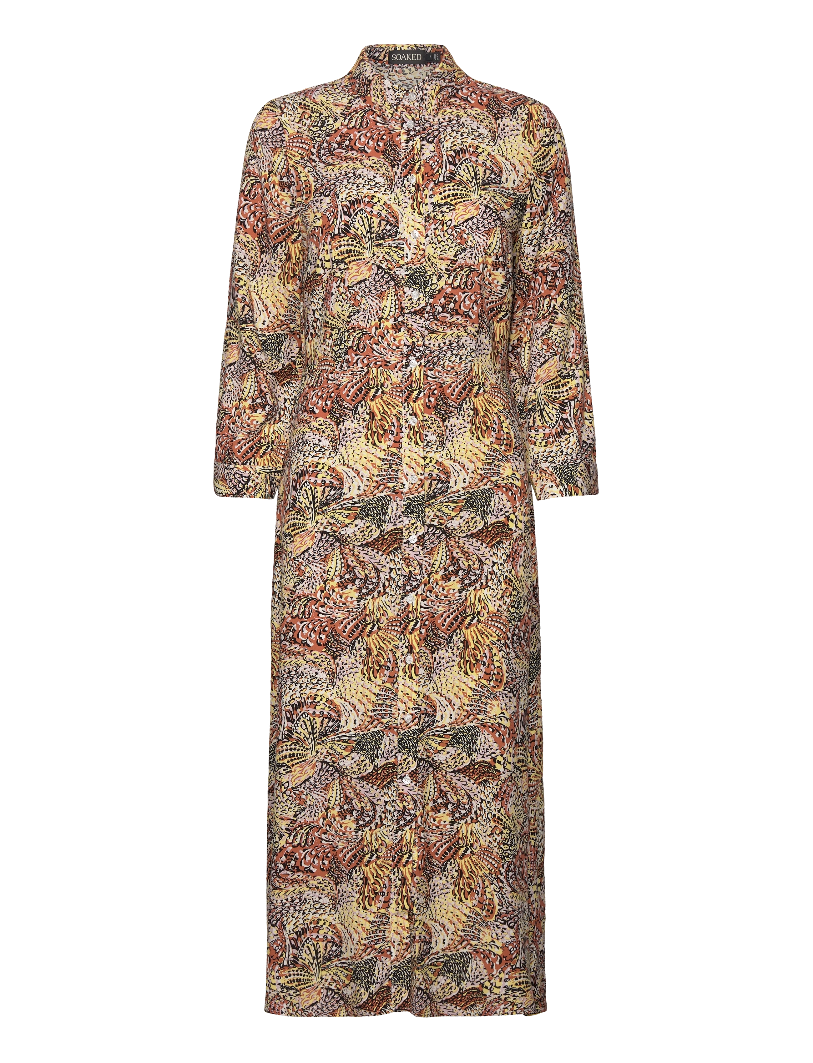 SOAKED Slvioletta Shirt Kleid Braun - XS - Damen