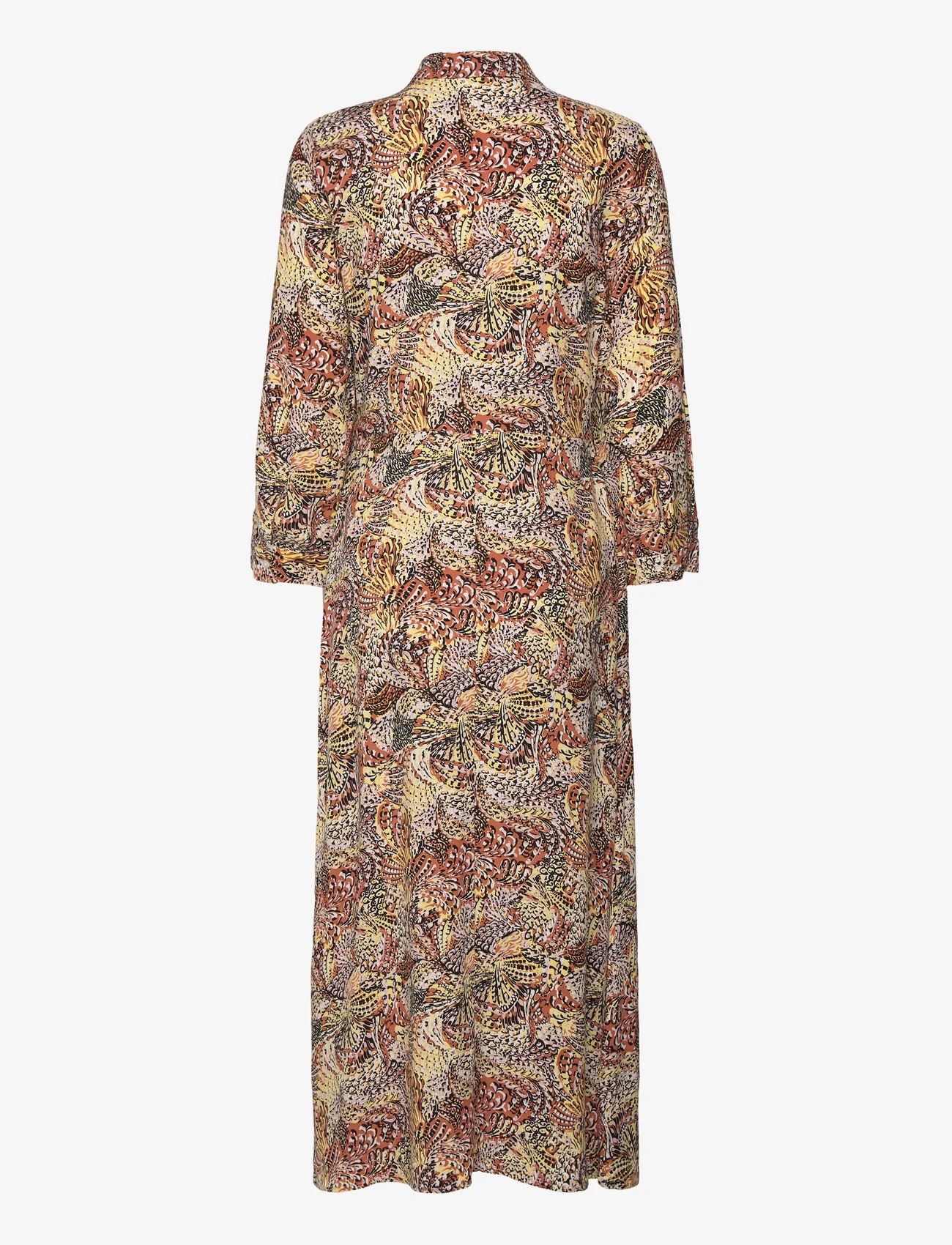 Soaked in Luxury - SLVioletta Shirt Dress - skjortekjoler - aubern butterfly print - 1