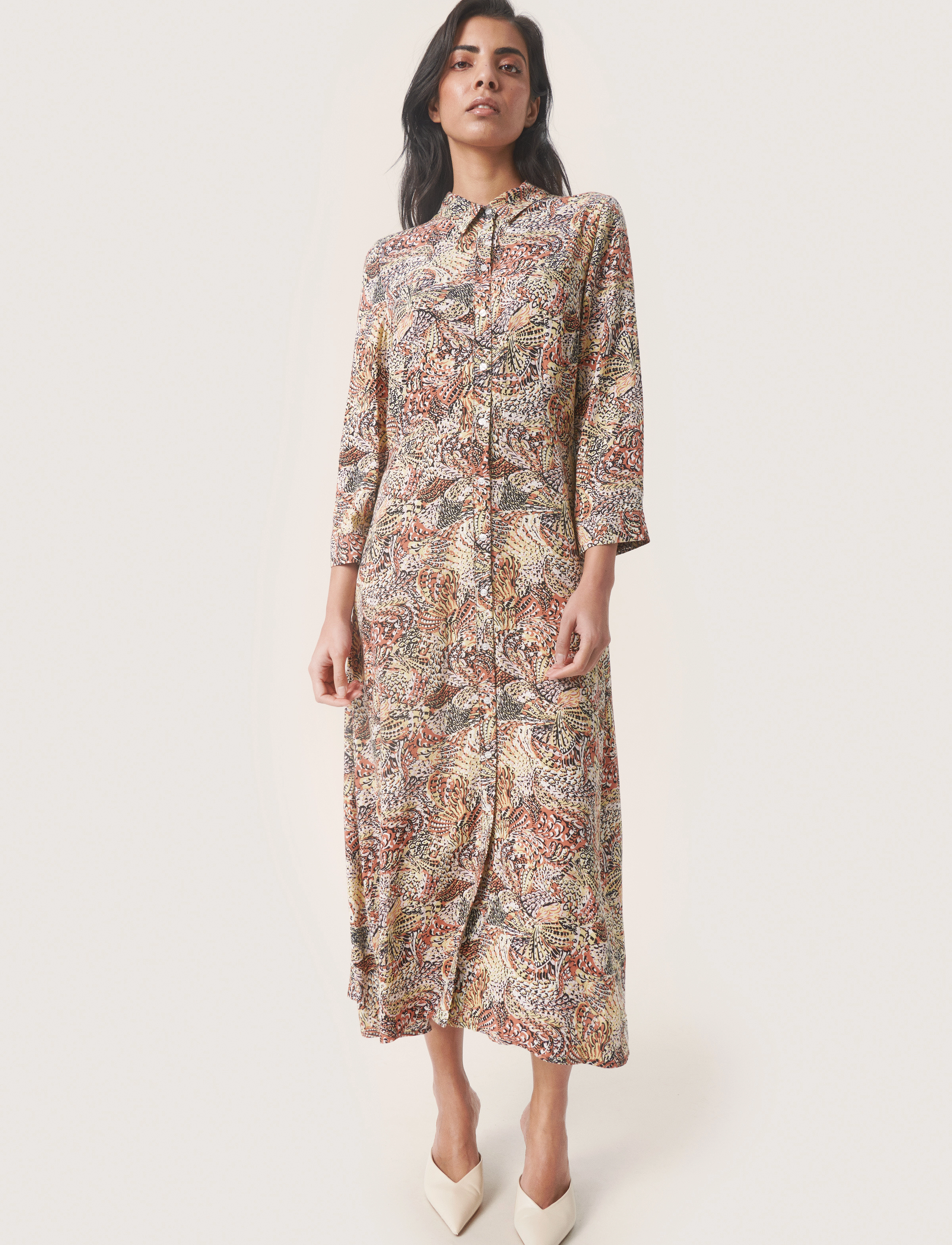 Soaked - SLVioletta Shirt Dress - hemdkleider - aubern butterfly print - 3