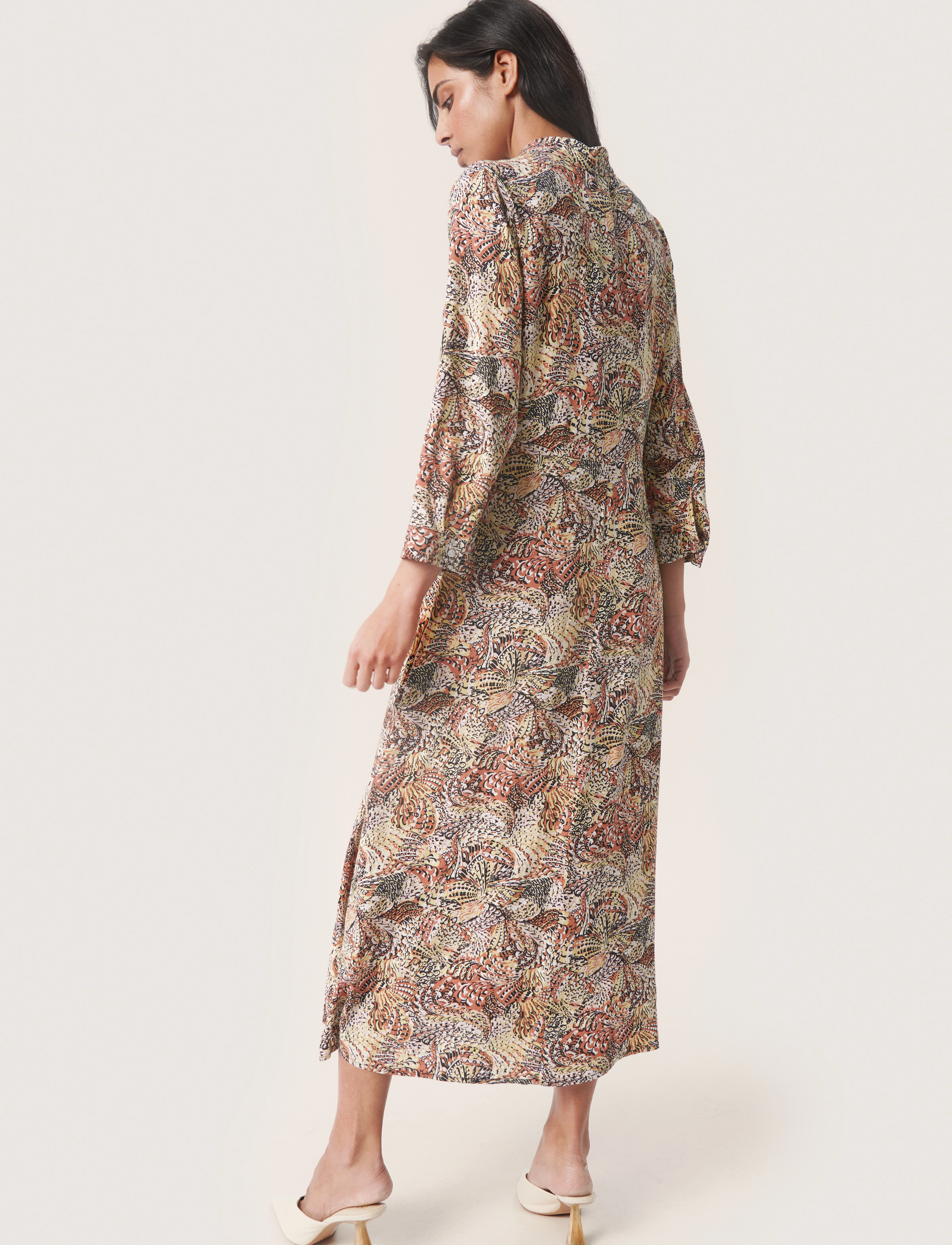 Soaked - SLVioletta Shirt Dress - hemdkleider - aubern butterfly print - 4