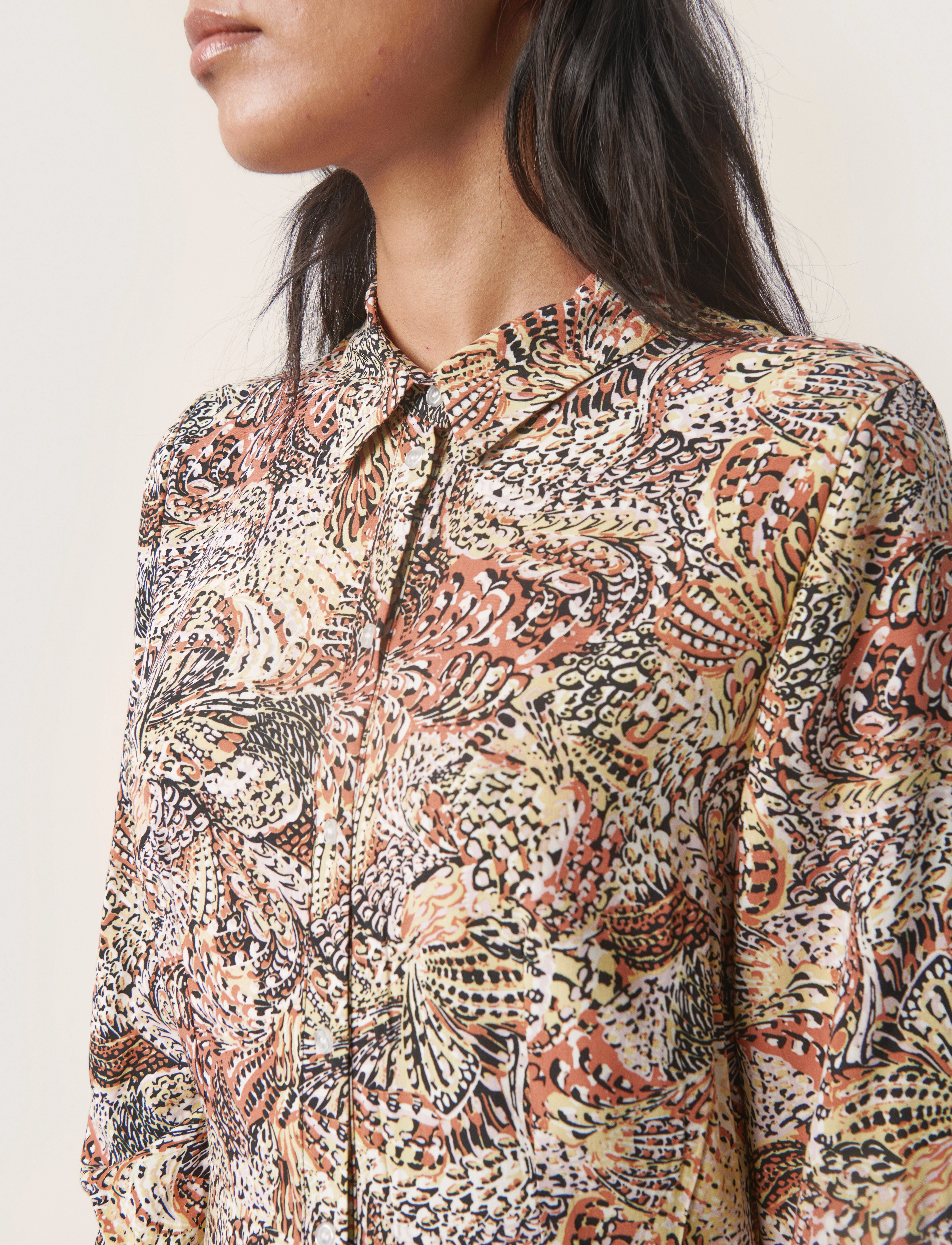 Soaked - SLVioletta Shirt Dress - hemdkleider - aubern butterfly print - 5