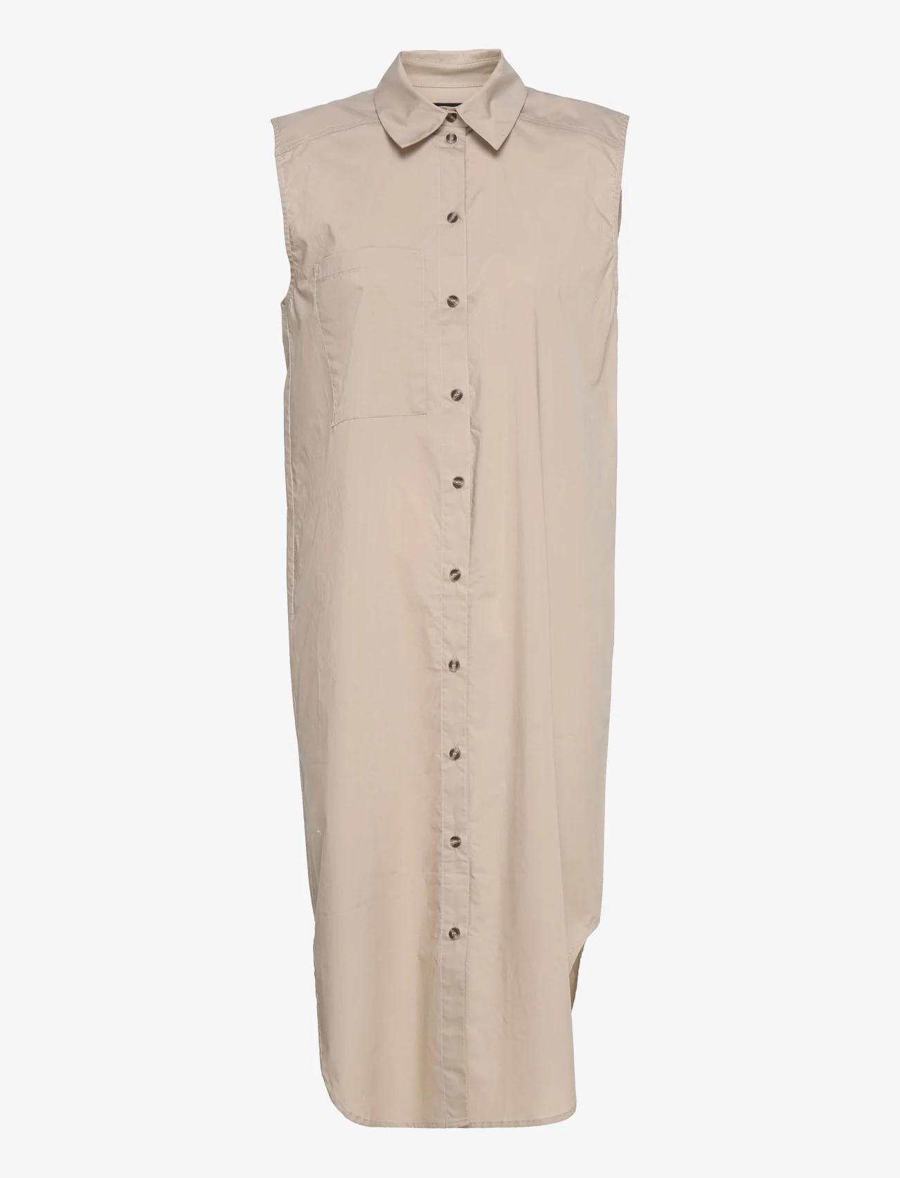 Soaked in Luxury - SLVesper Shirt Dress - skjortekjoler - cobblestone - 1