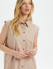 Soaked in Luxury - SLVesper Shirt Dress - skjortekjoler - cobblestone - 5