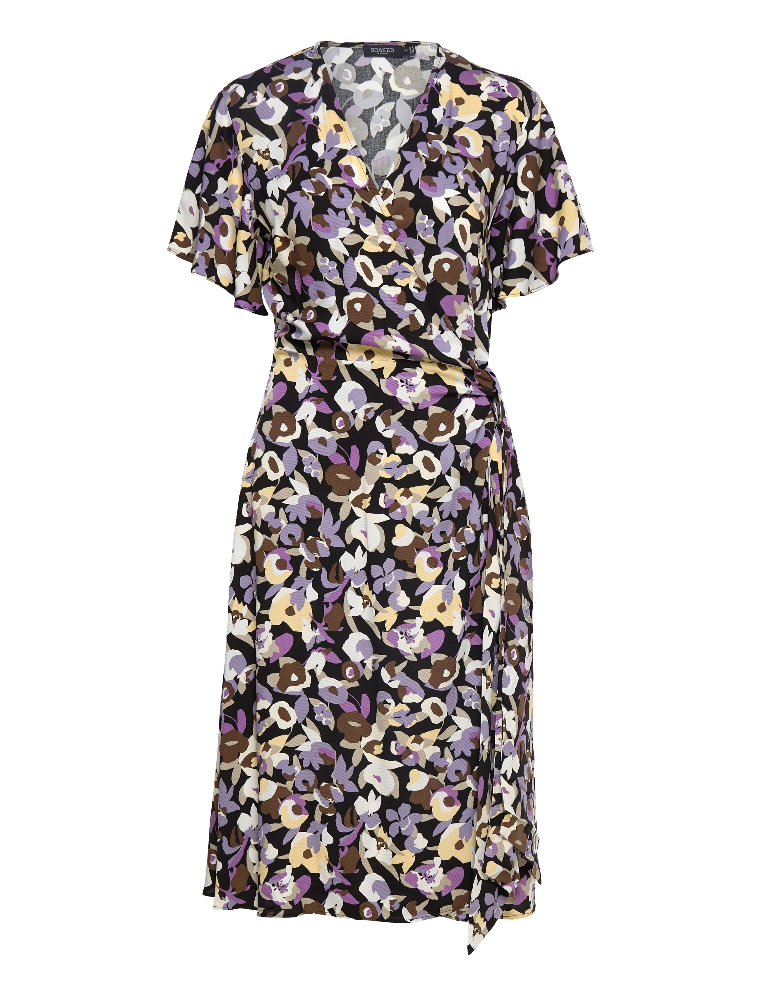 Soaked in Luxury - SLCindra Gaby Dress - black graphic flower print - 1