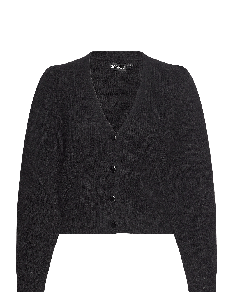 Soaked in Luxury - SLTuesday Puf Cardigan LS - cardigans - black - 1