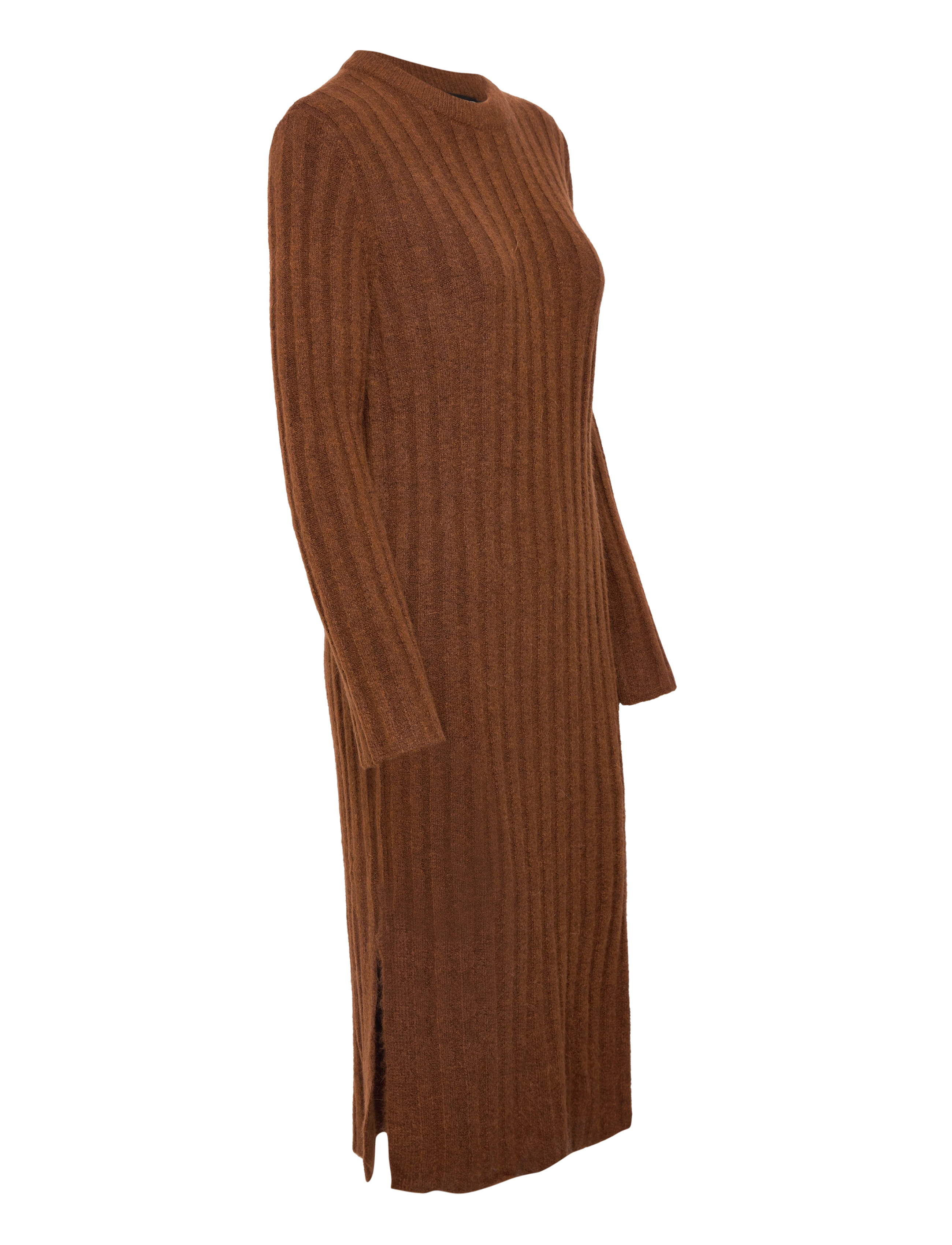 Soaked in Luxury - SLRakel Dress LS - amber brown melange - 4