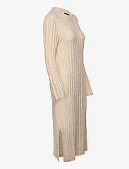 Soaked in Luxury - SLRakel Dress LS - stickade klänningar - sandshell melange - 3