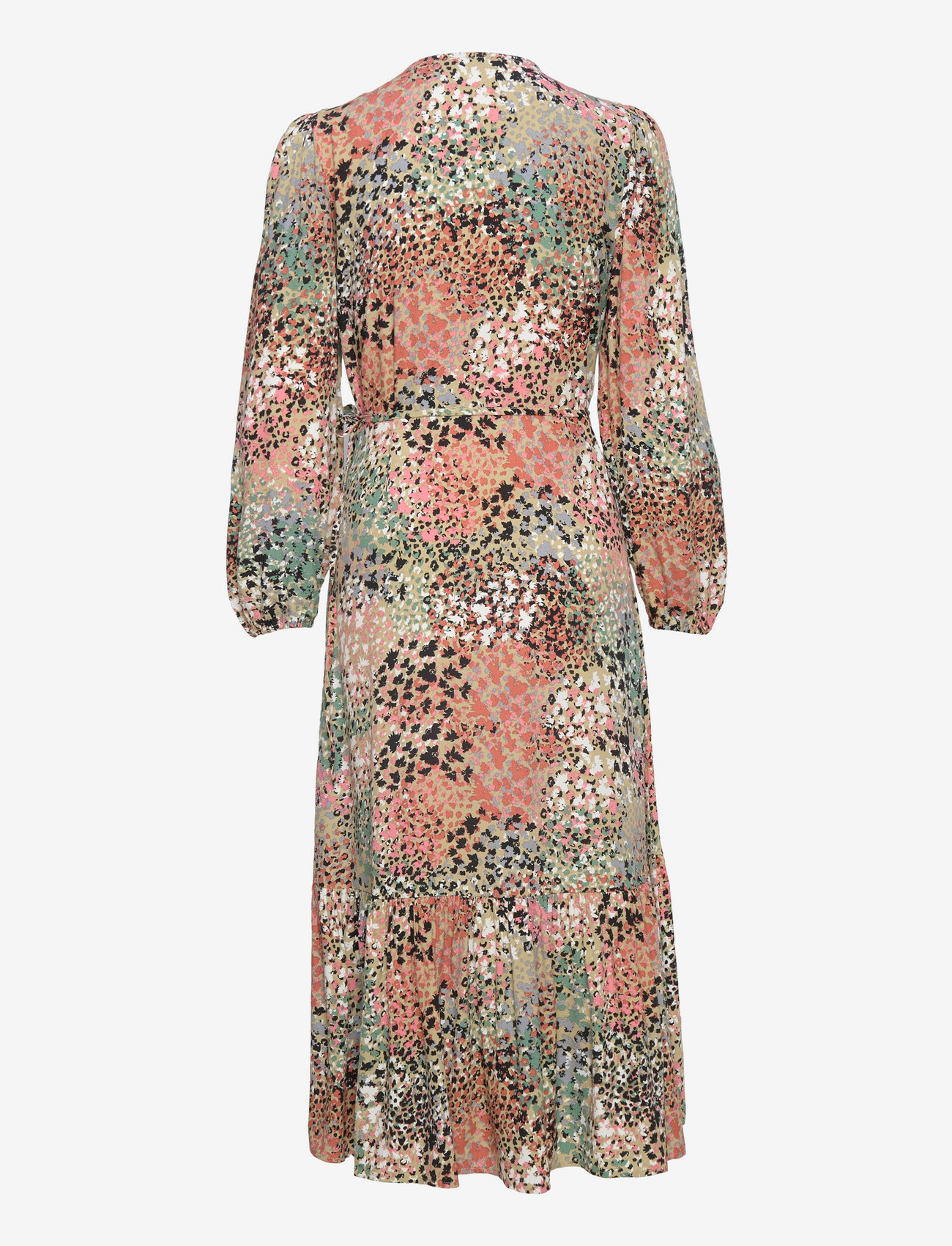 Soaked in Luxury - SLSylvia Wrap Dress - black large poppy print - 1