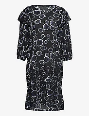Soaked in Luxury - SLZaya Drop Waist Dress - midi kjoler - black graphic flower - 0
