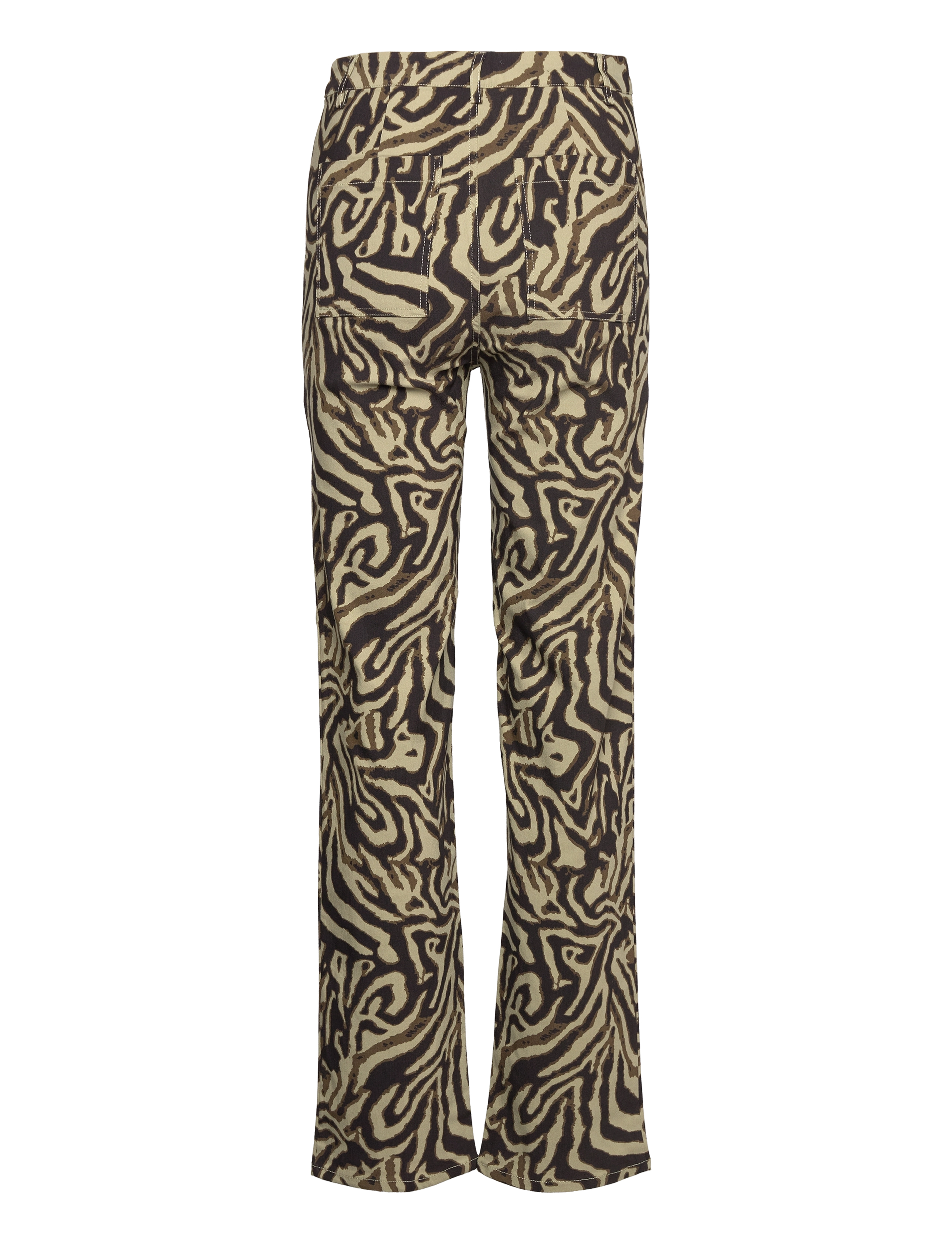 Soaked - SLSharona Pants - slim fit bukser - green animal print - 2