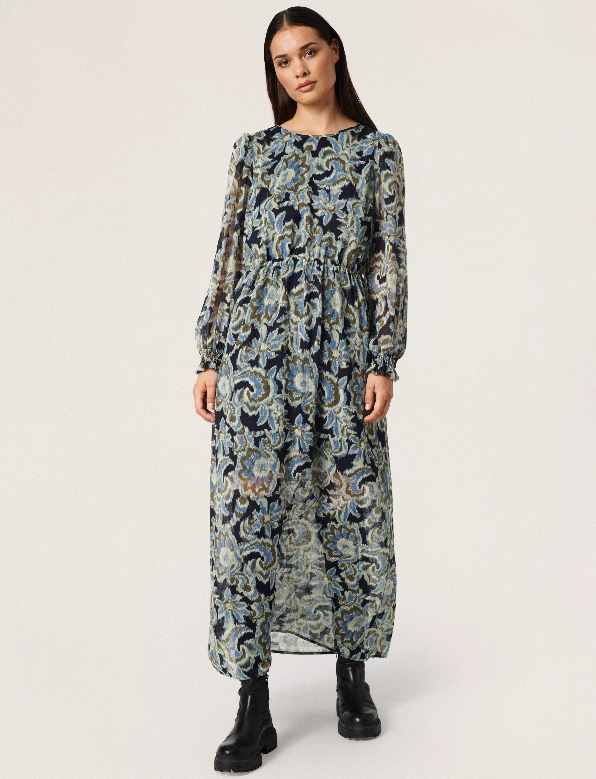 Soaked - SLTiana Dress - maxi kjoler - night sky tapestry print - 3