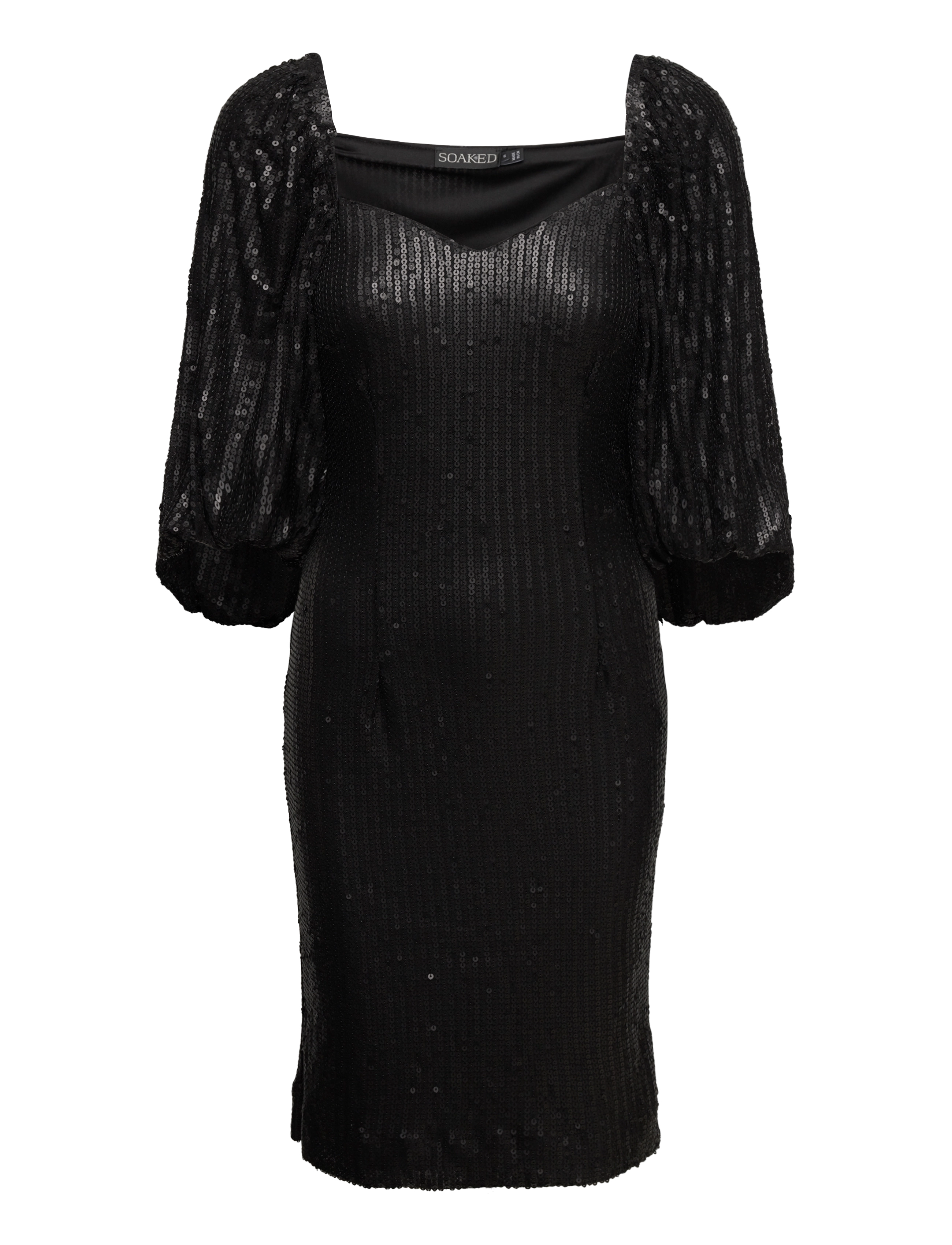 Soaked SLDalila Gausa Dress - Kjoler - BLACK / black