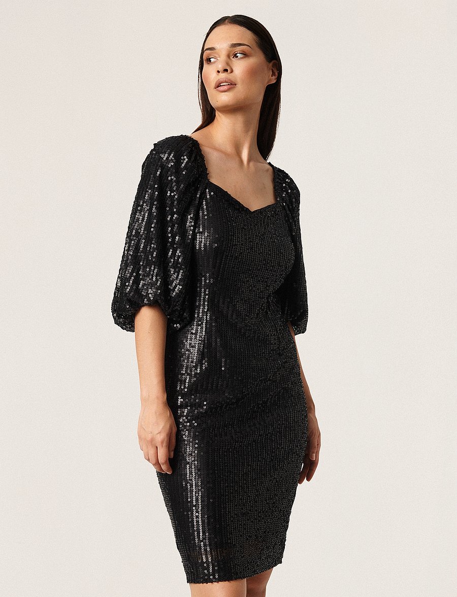 Soaked - SLDalila Gausa Dress - paillettenkleider - black - 0
