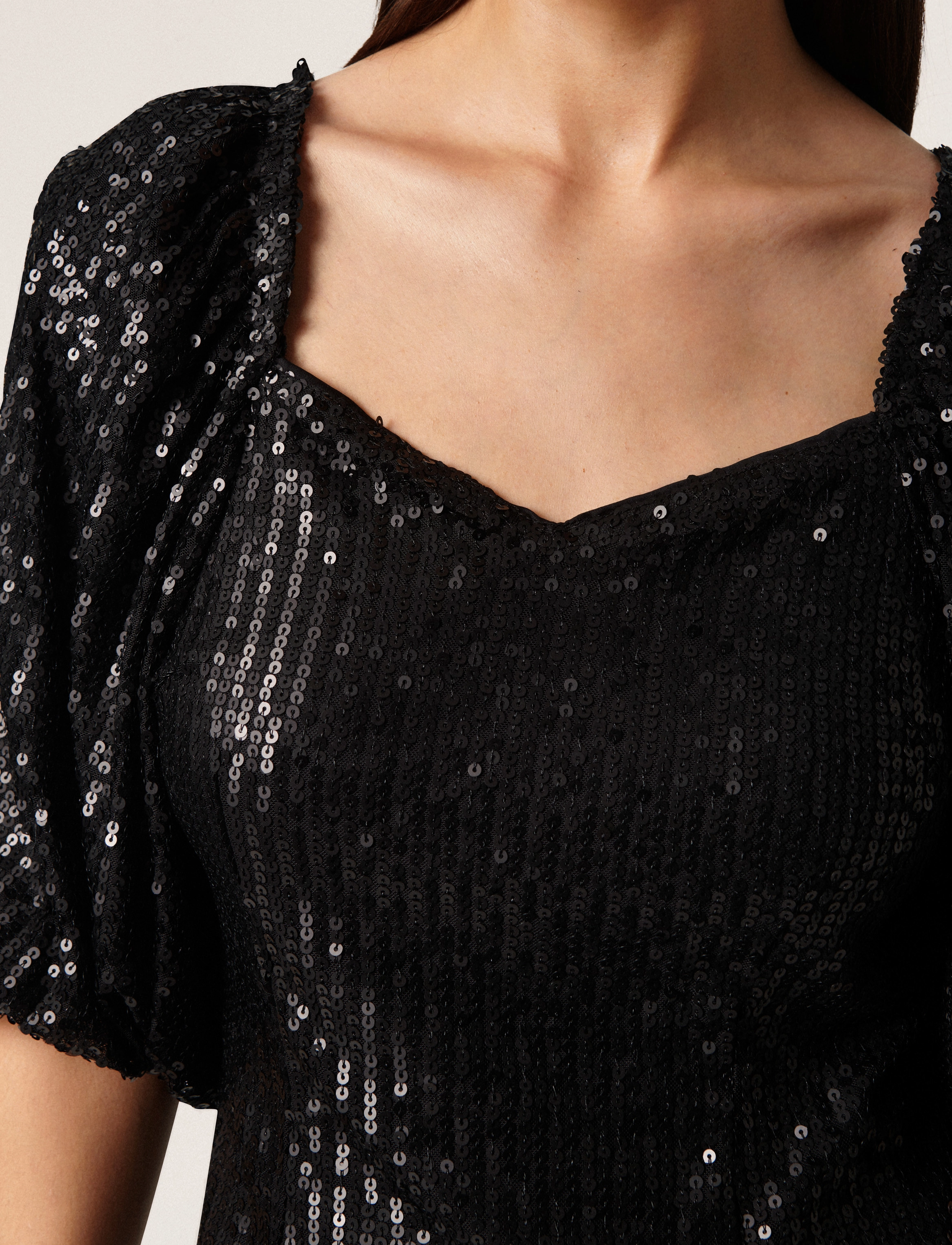 Soaked - SLDalila Gausa Dress - pailletkjoler - black - 5