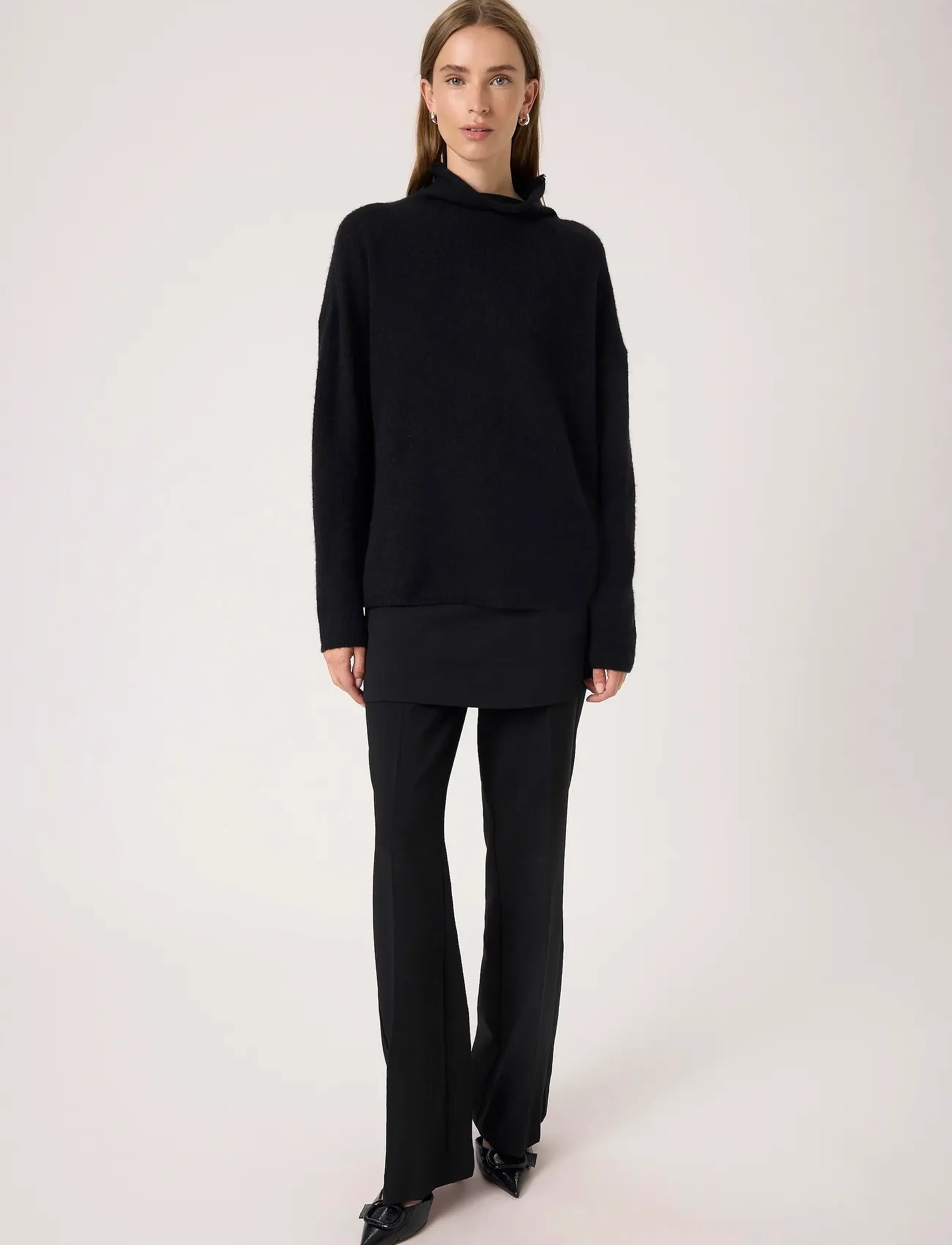 Soaked - SLMiya Slim Sleeve Pullover - pullover - black melange - 3