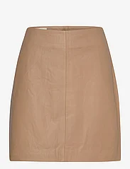Soaked in Luxury - SLOlicia Leather Skirt - odiniai sijonai - tiger's eye - 0