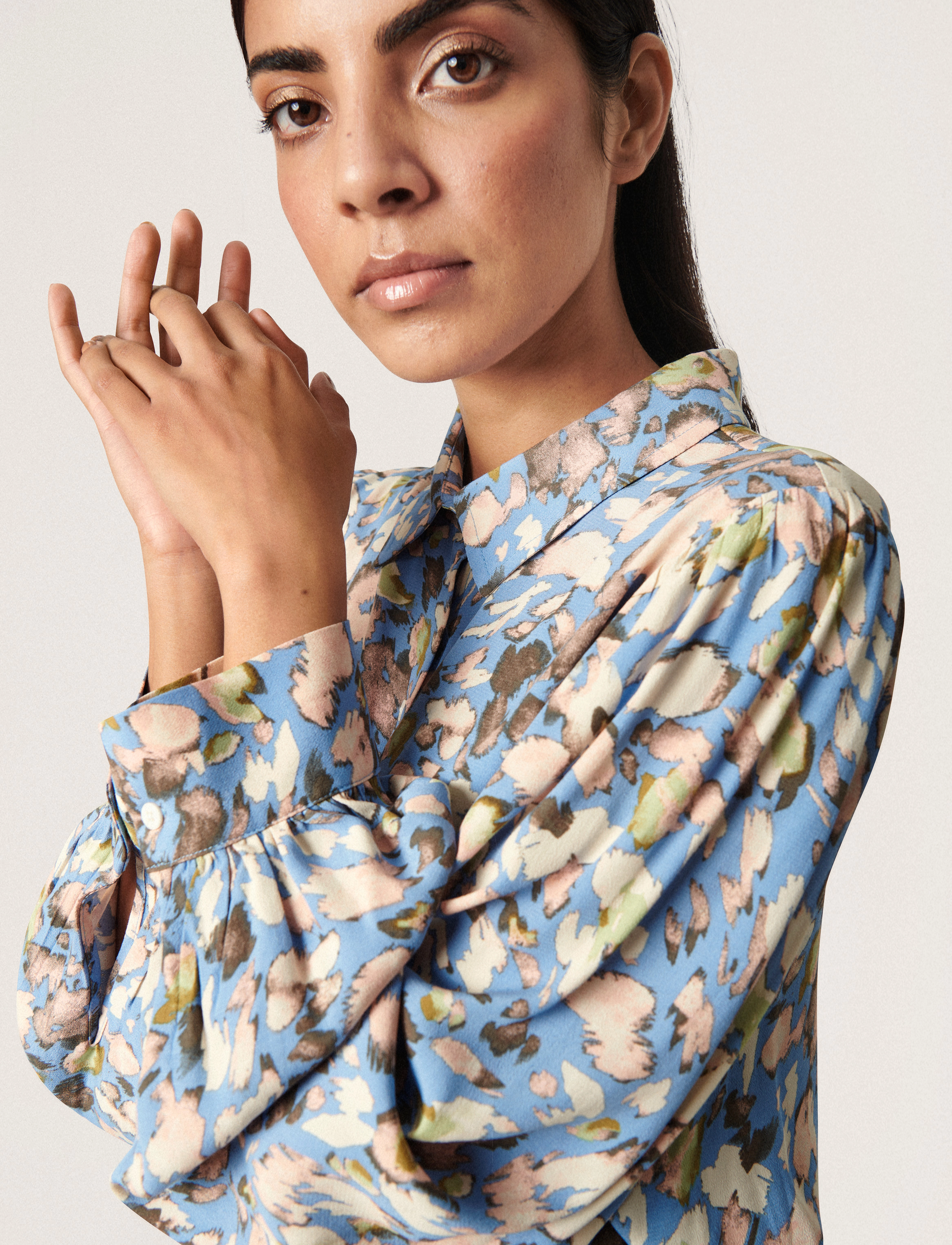 Soaked in Luxury - SLChrishell Shirt LS - allure abstract print - 5