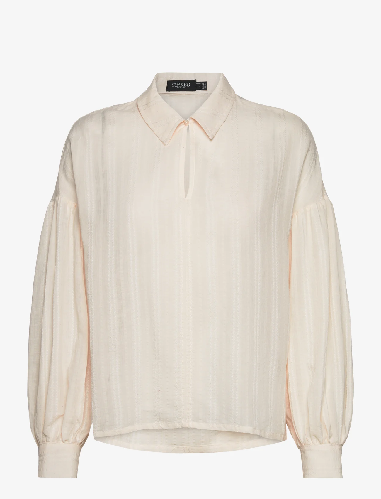 Soaked in Luxury - SLAmanza Shirt Blouse LS - blouses met lange mouwen - whisper white - 0