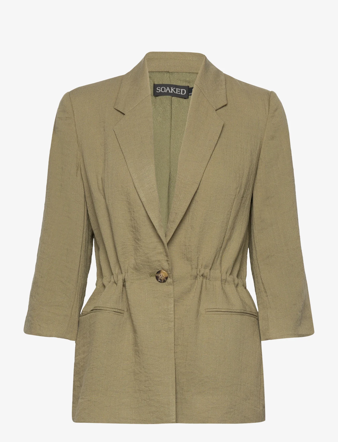 Soaked in Luxury - SLCamile Drawstring Blazer - party wear at outlet prices - loden green - 0