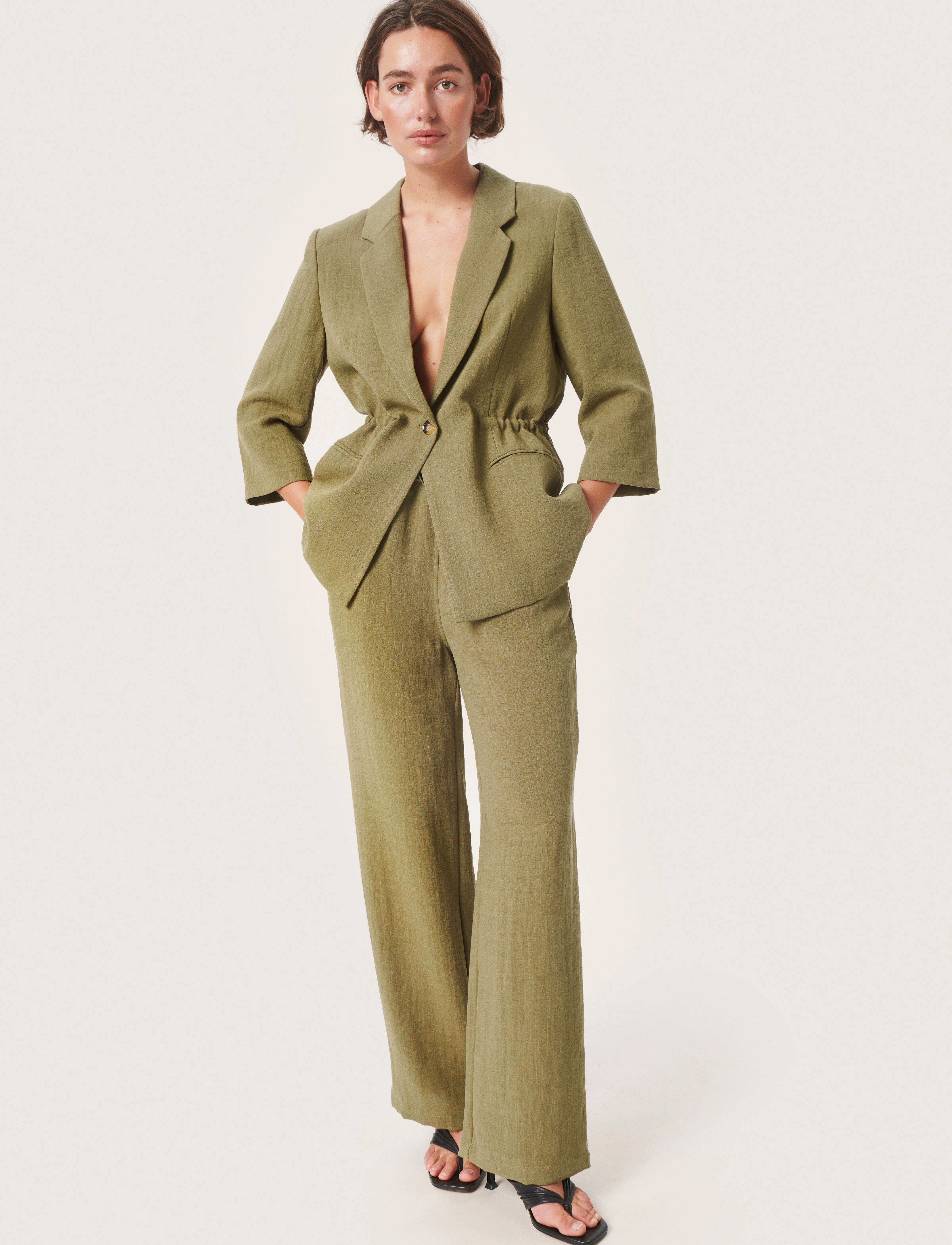 Soaked in Luxury - SLCamile Drawstring Blazer - loden green - 3