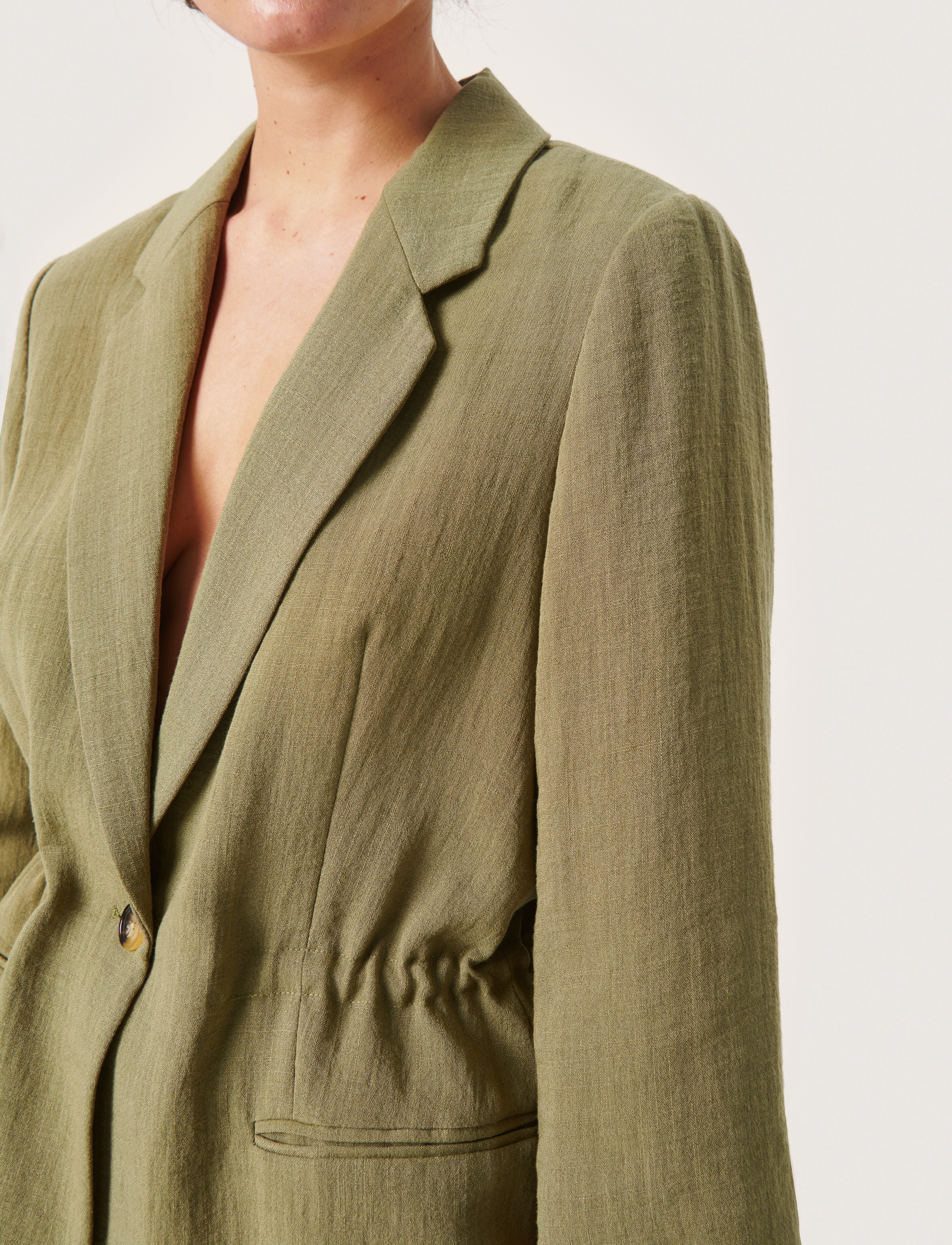 Soaked in Luxury - SLCamile Drawstring Blazer - loden green - 5