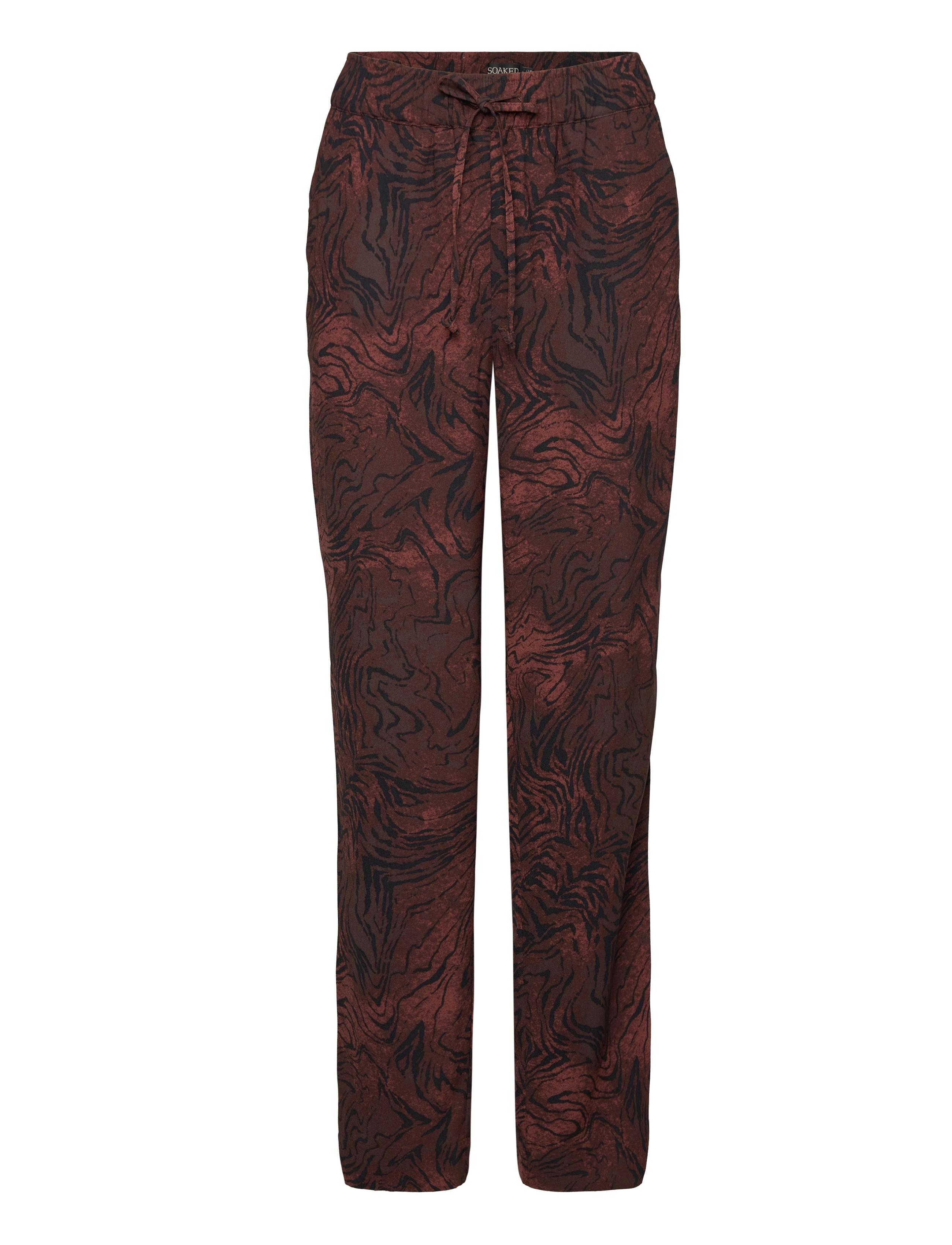 SOAKED Slshirley Printed Hosen Braun - S - Damen