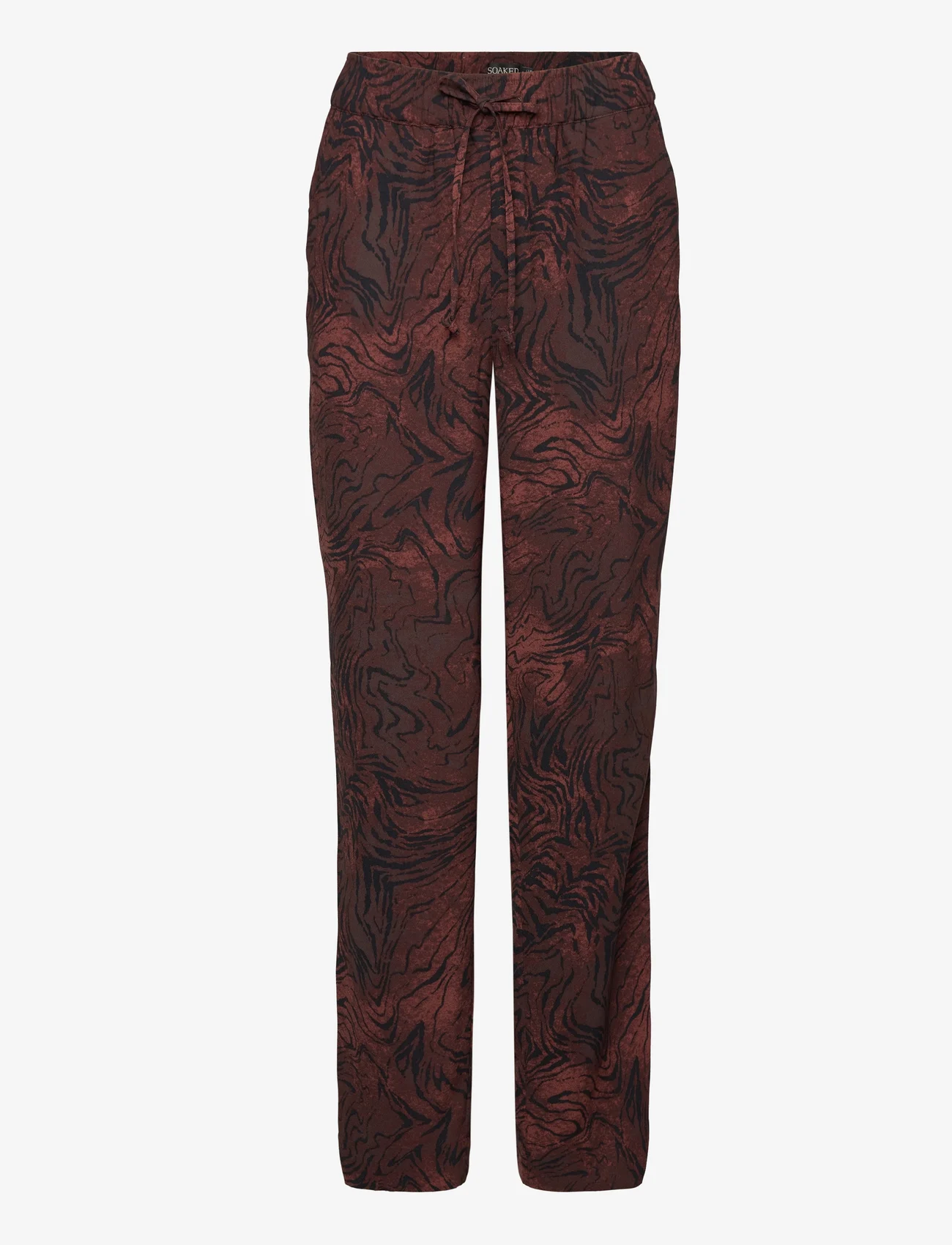 Soaked in Luxury - SLShirley Printed Pants - bikses ar taisnām starām - java swirl print - 0